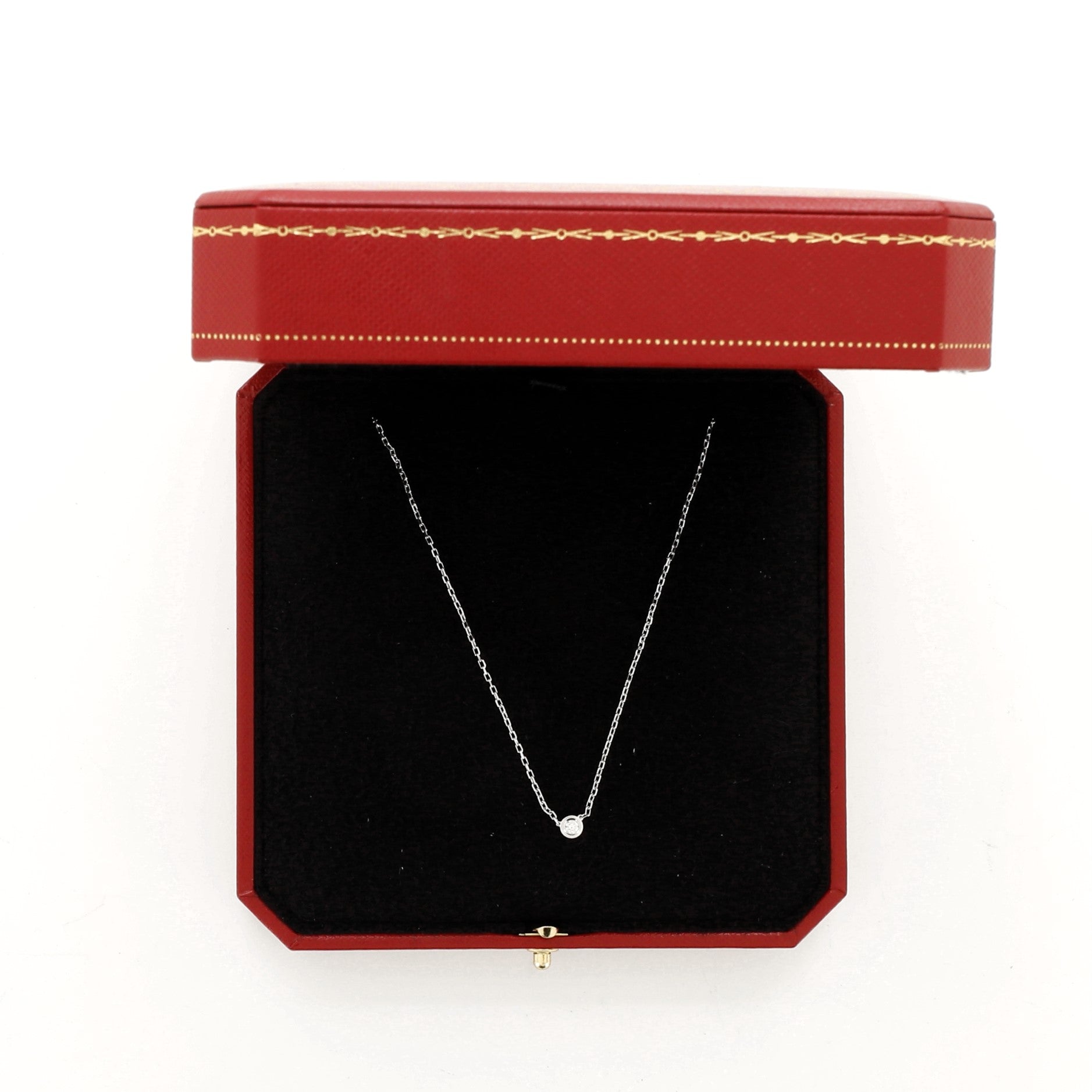 Diamants Legers Necklace 18K White Gold with Diamond Small