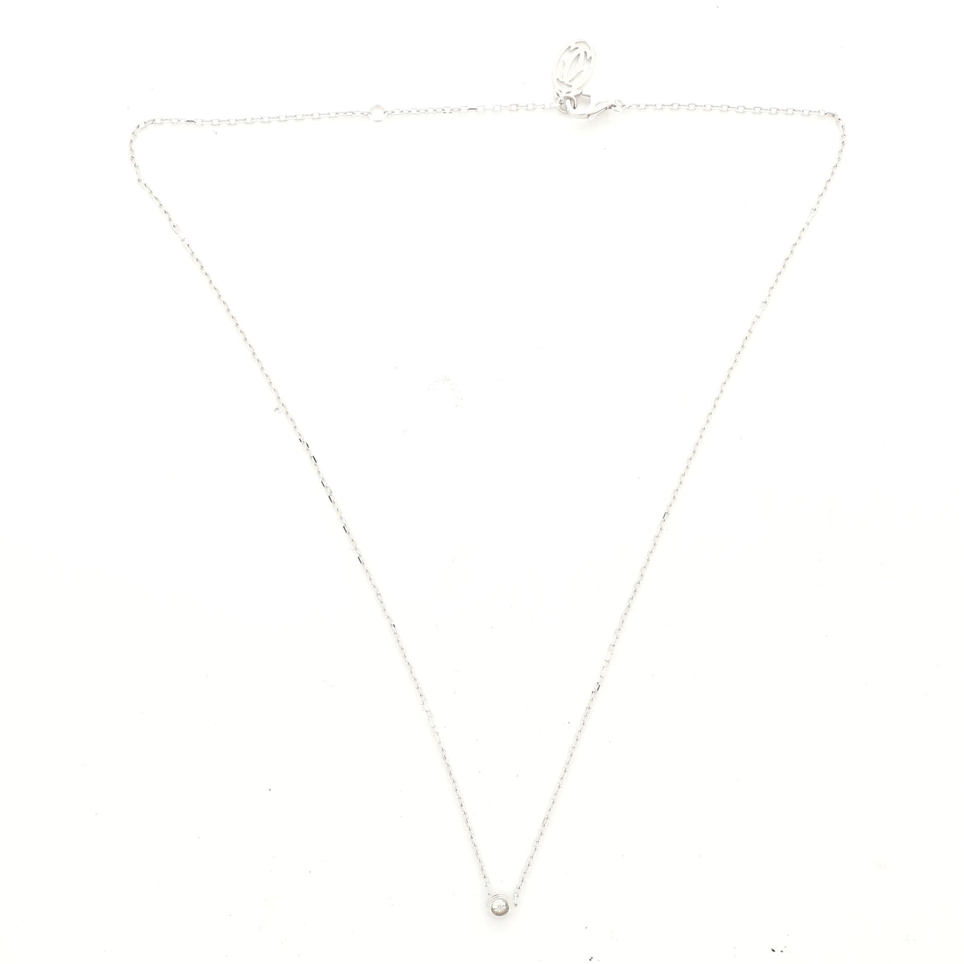Diamants Legers Necklace 18K White Gold with Diamond Small