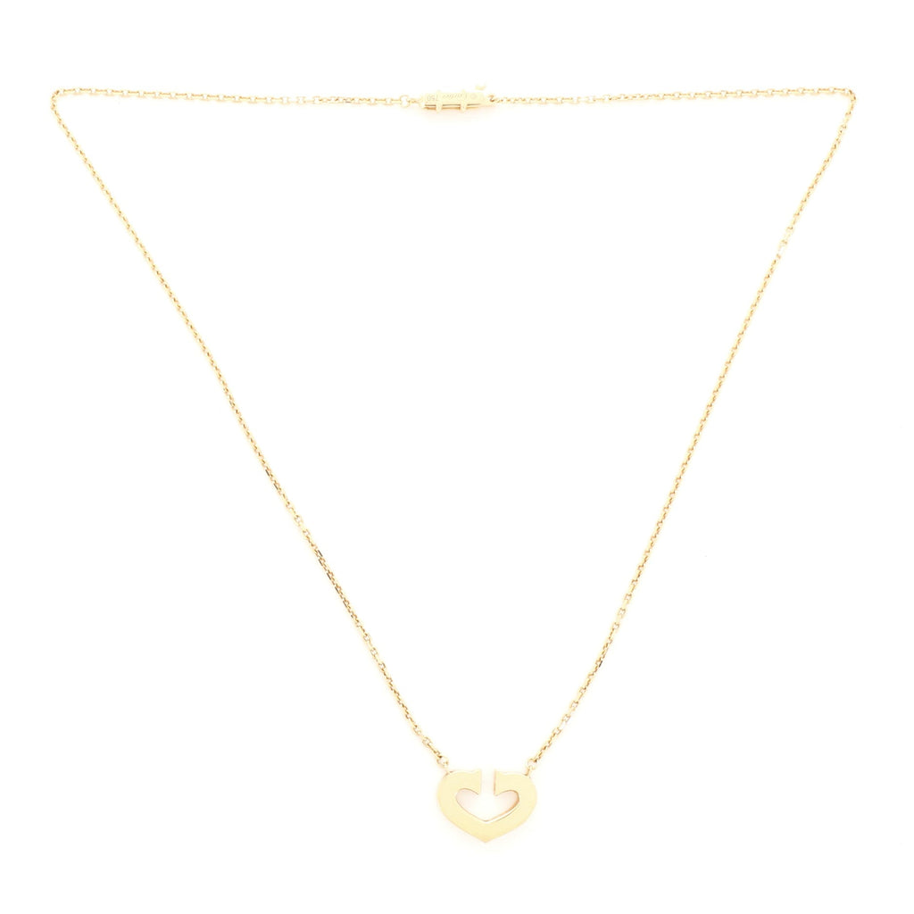 C Heart de Cartier Pendant Necklace 18K Yellow Gold