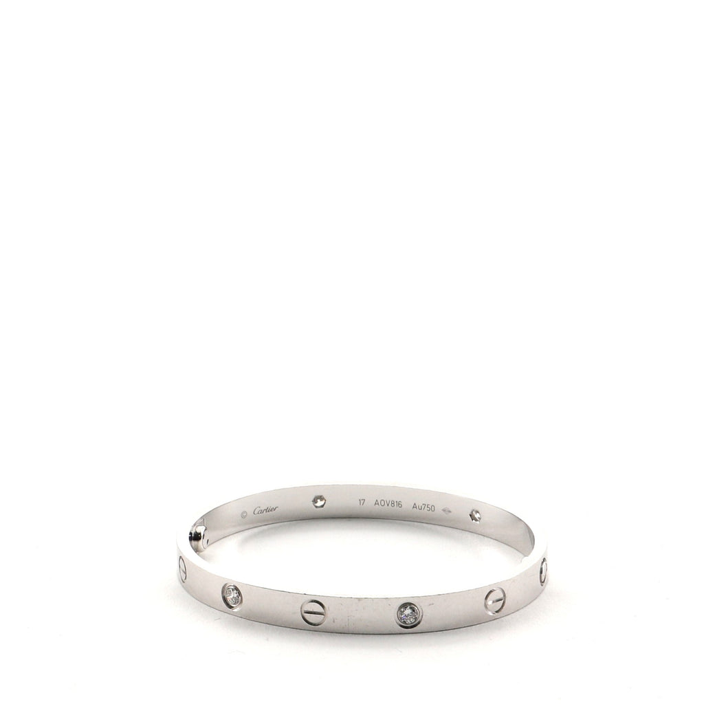 Love 4 Diamonds Bracelet 18K White Gold and Diamonds