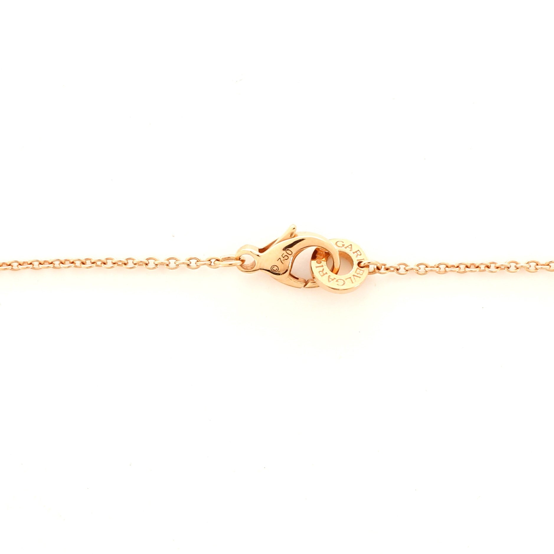 B.Zero1 Pendant Necklace 18K Rose Gold and Ceramic