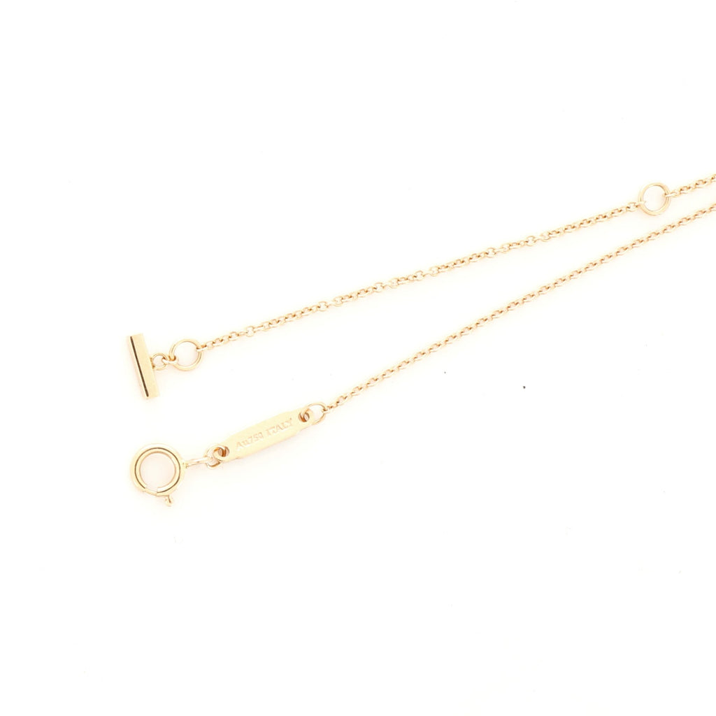 T Smile Pendant Necklace 18K Rose Gold Mini