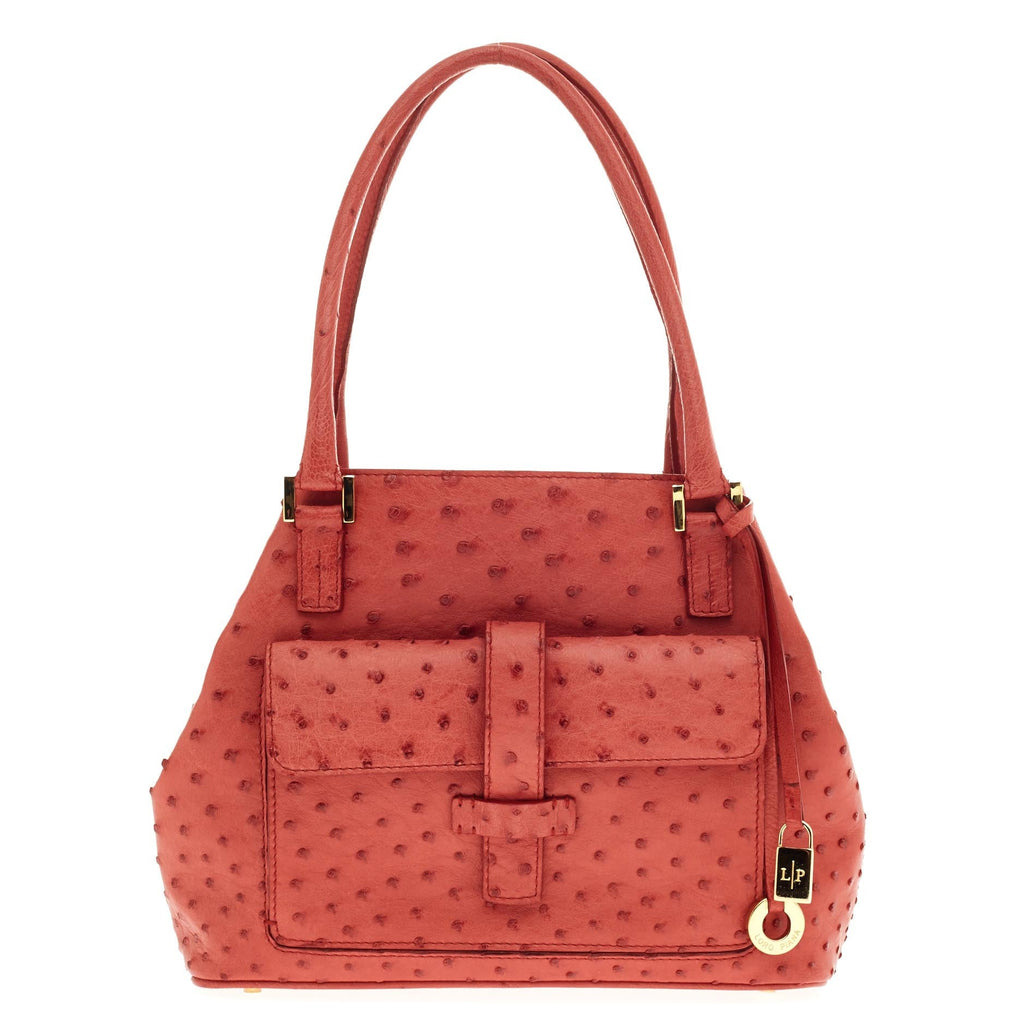 Globe Tote Ostrich Mini