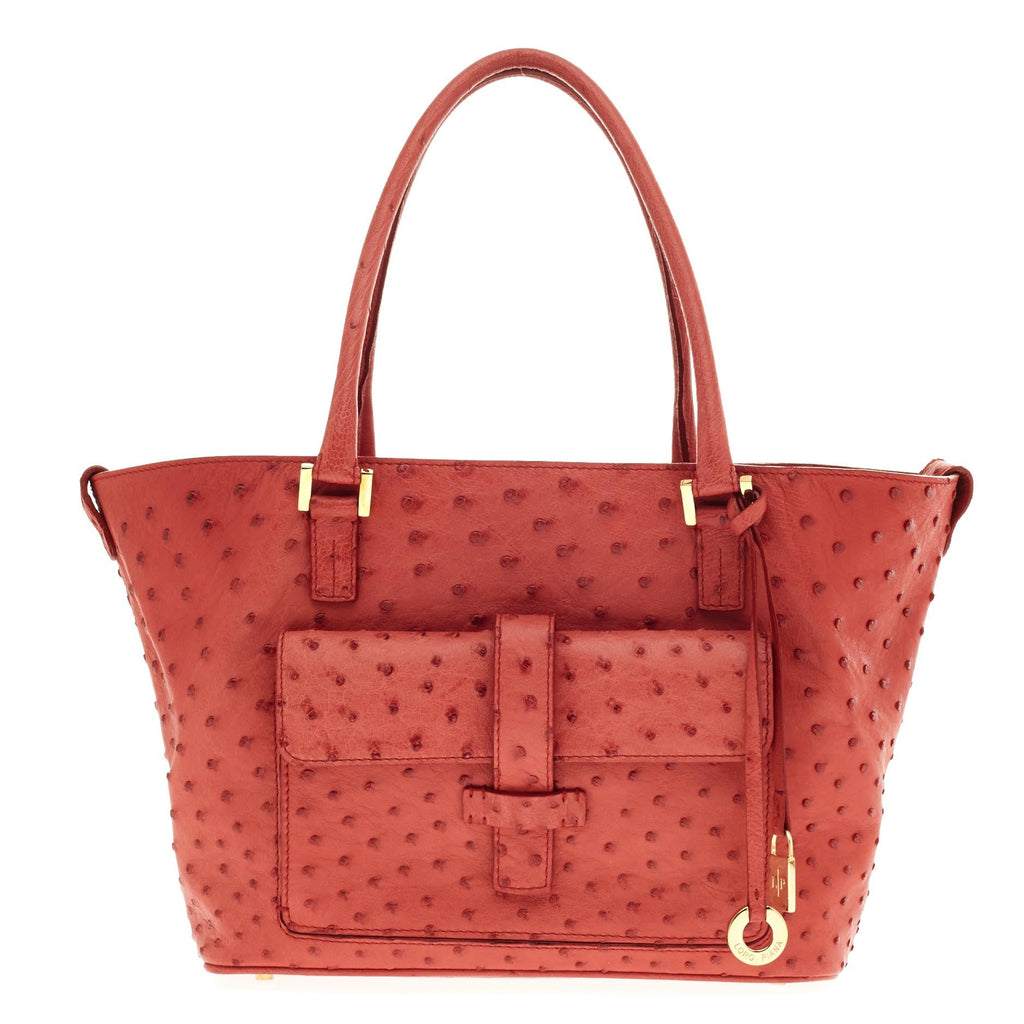 Globe Tote Ostrich Mini