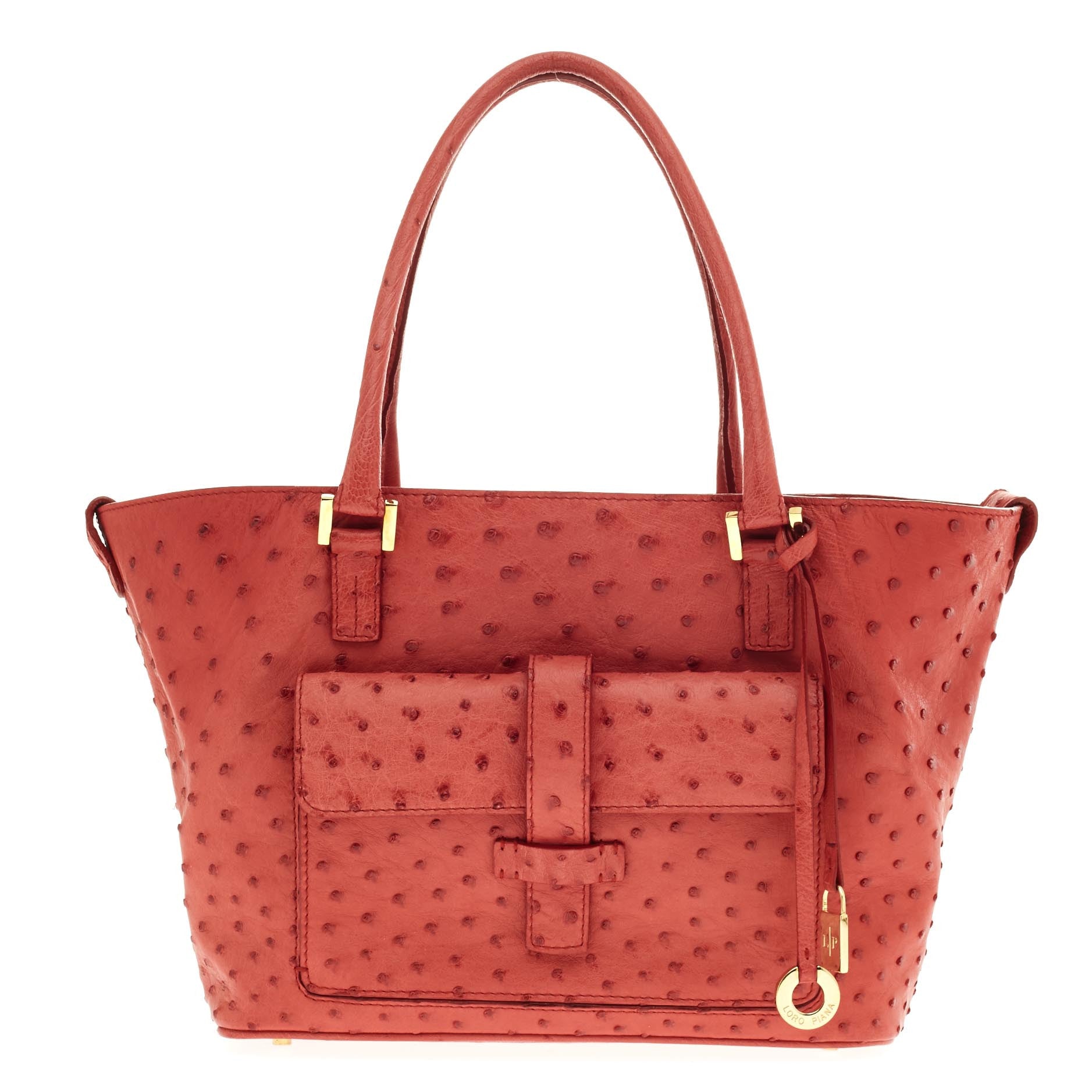 Globe Tote Ostrich Mini