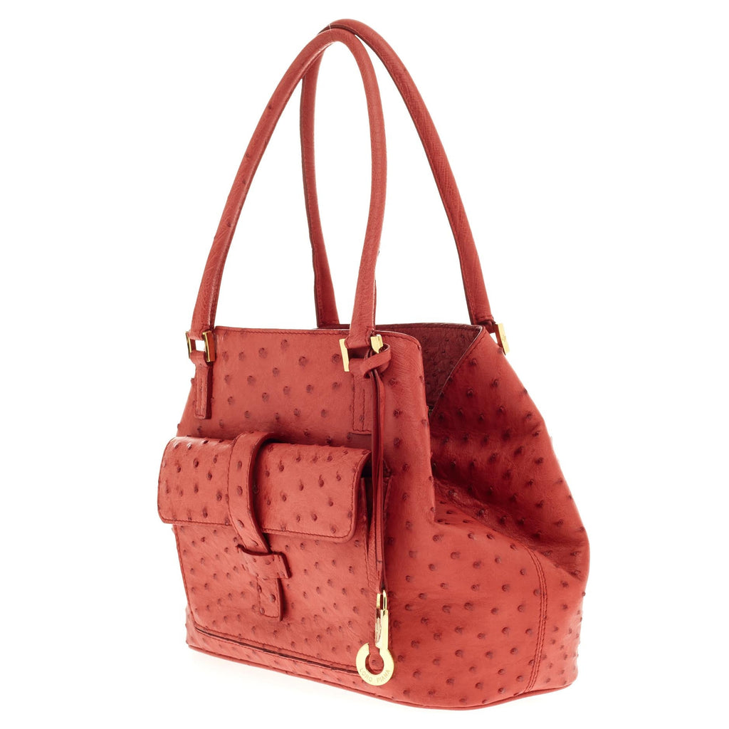 Globe Tote Ostrich Mini