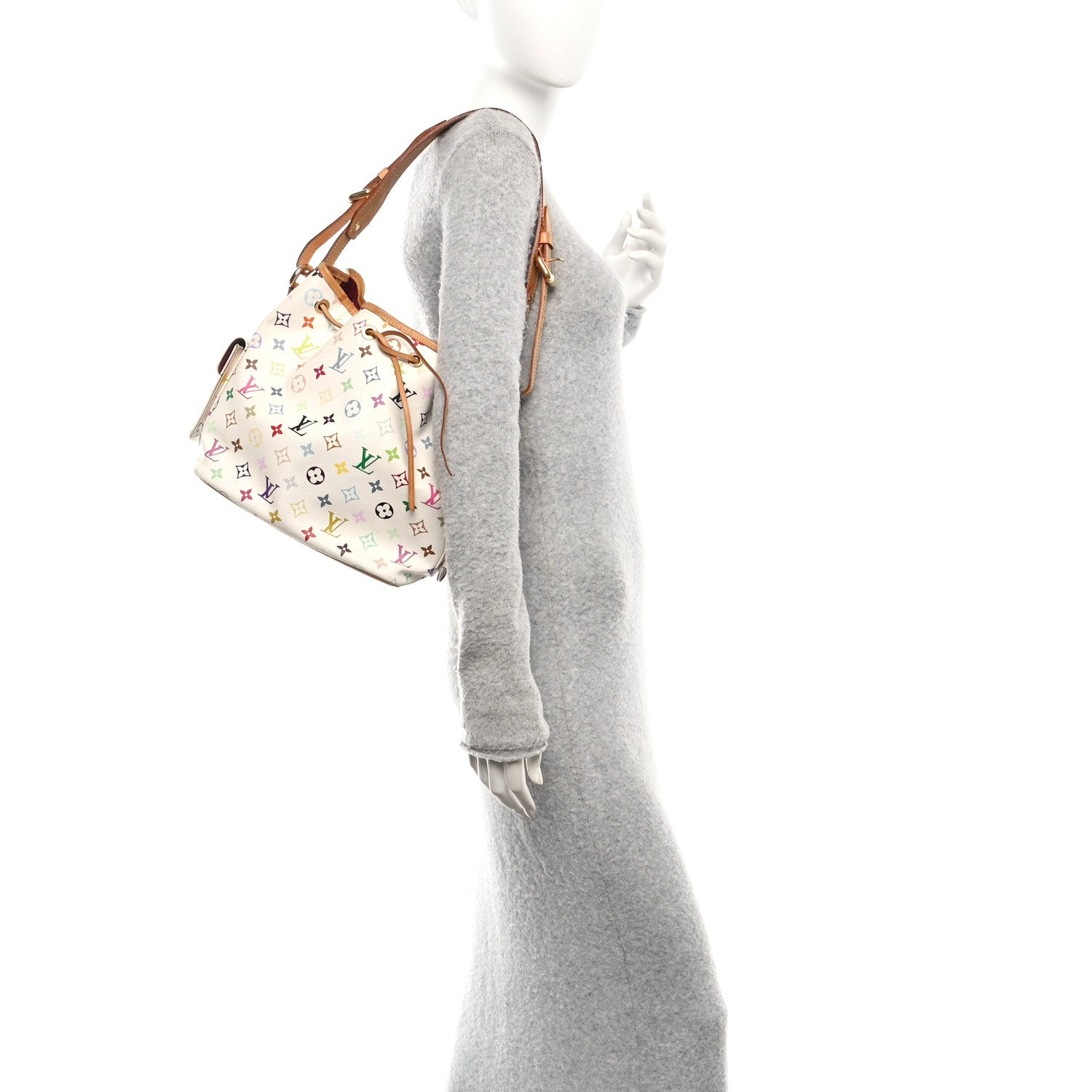 Monogram Multicolor Petit Noe White
