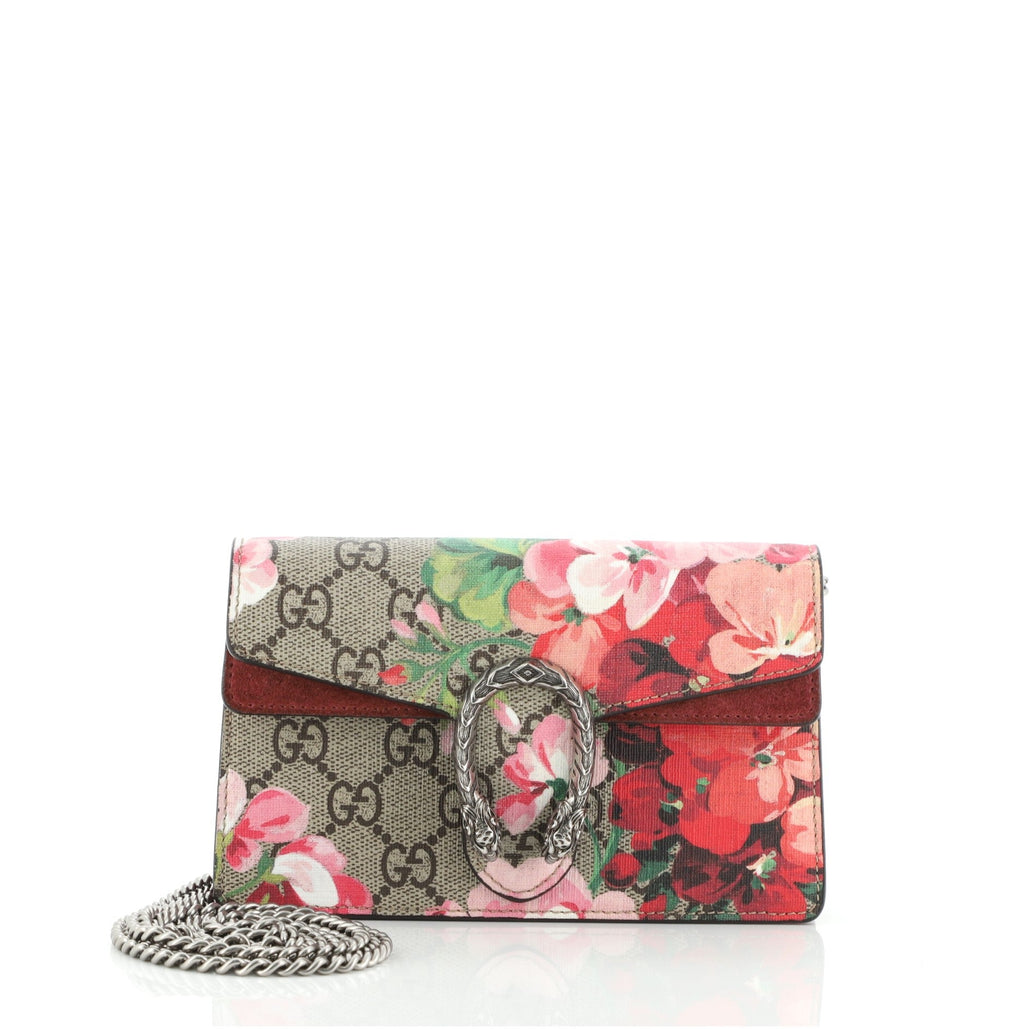 Dionysus Bag Blooms Print GG Coated Canvas Super Mini