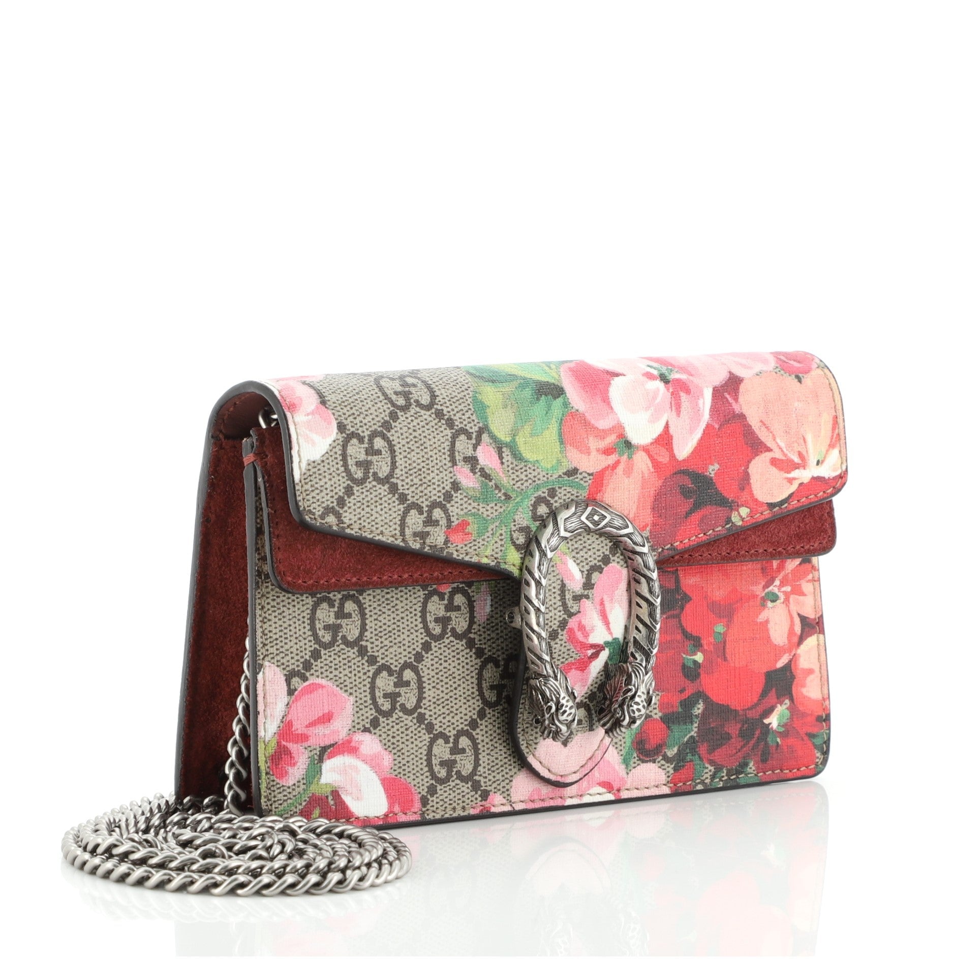 Dionysus Bag Blooms Print GG Coated Canvas Super Mini