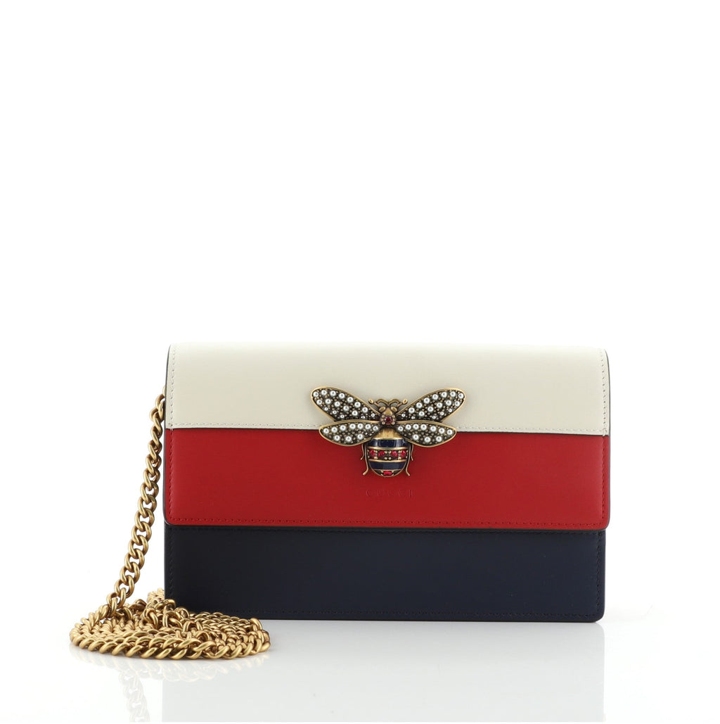 Queen Margaret Chain Wallet Leather Mini