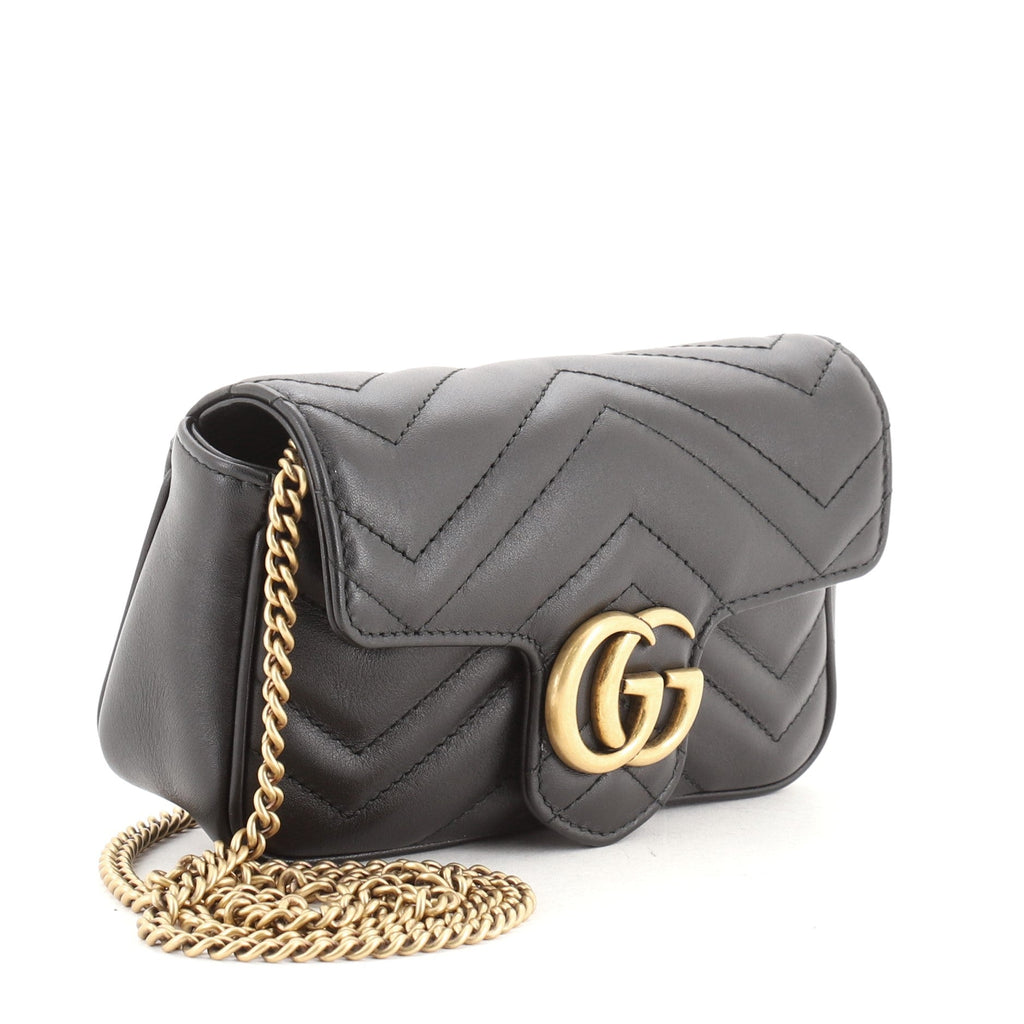 GG Marmont Flap Bag Matelasse Leather Super Mini