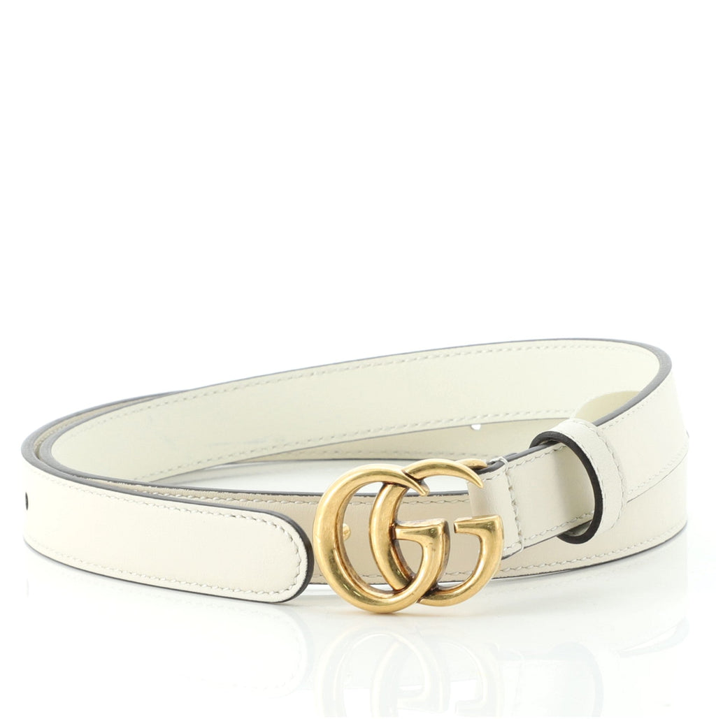 GG Marmont Belt Leather Thin 80