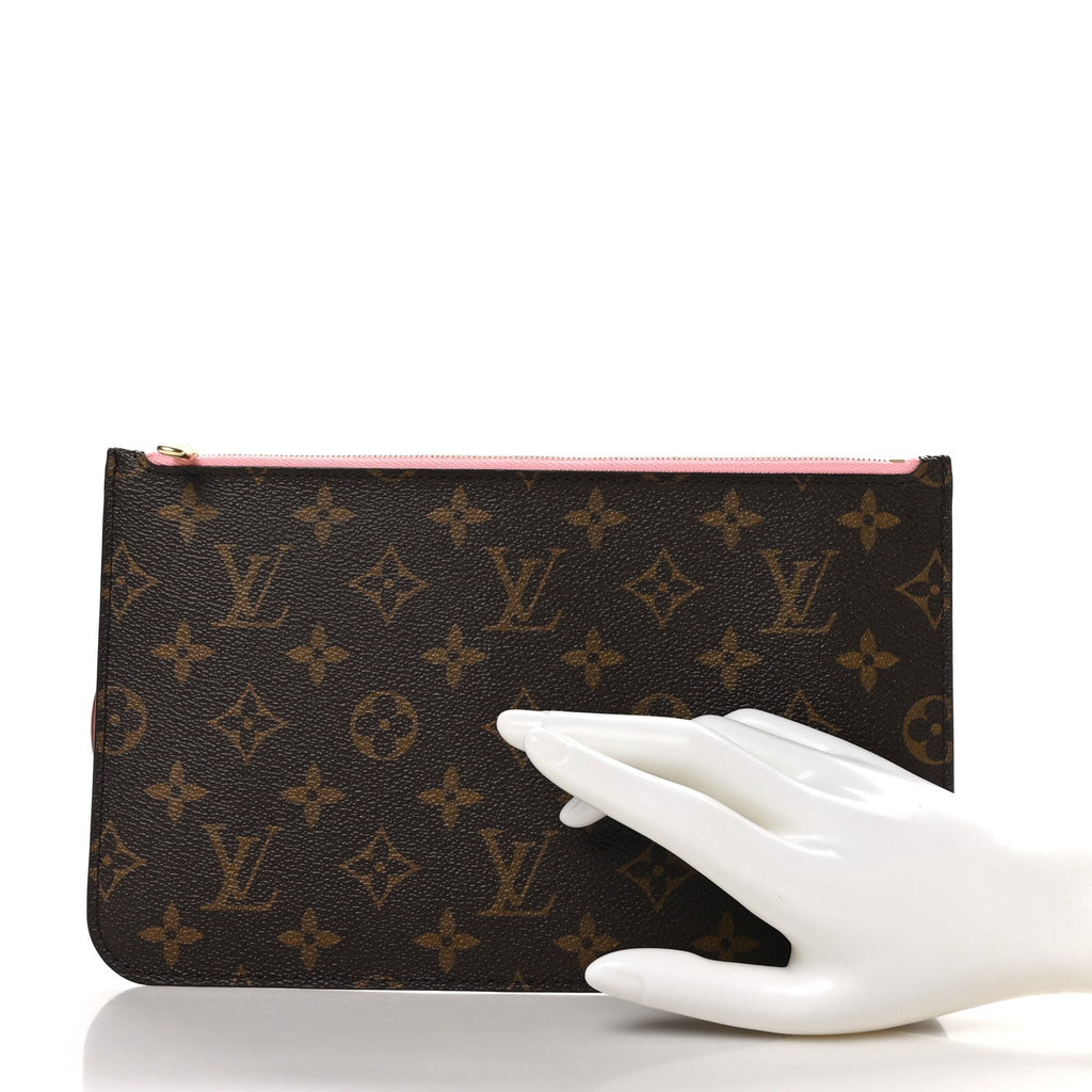 Monogram Neverfull MM GM Pochette Rose Ballerine