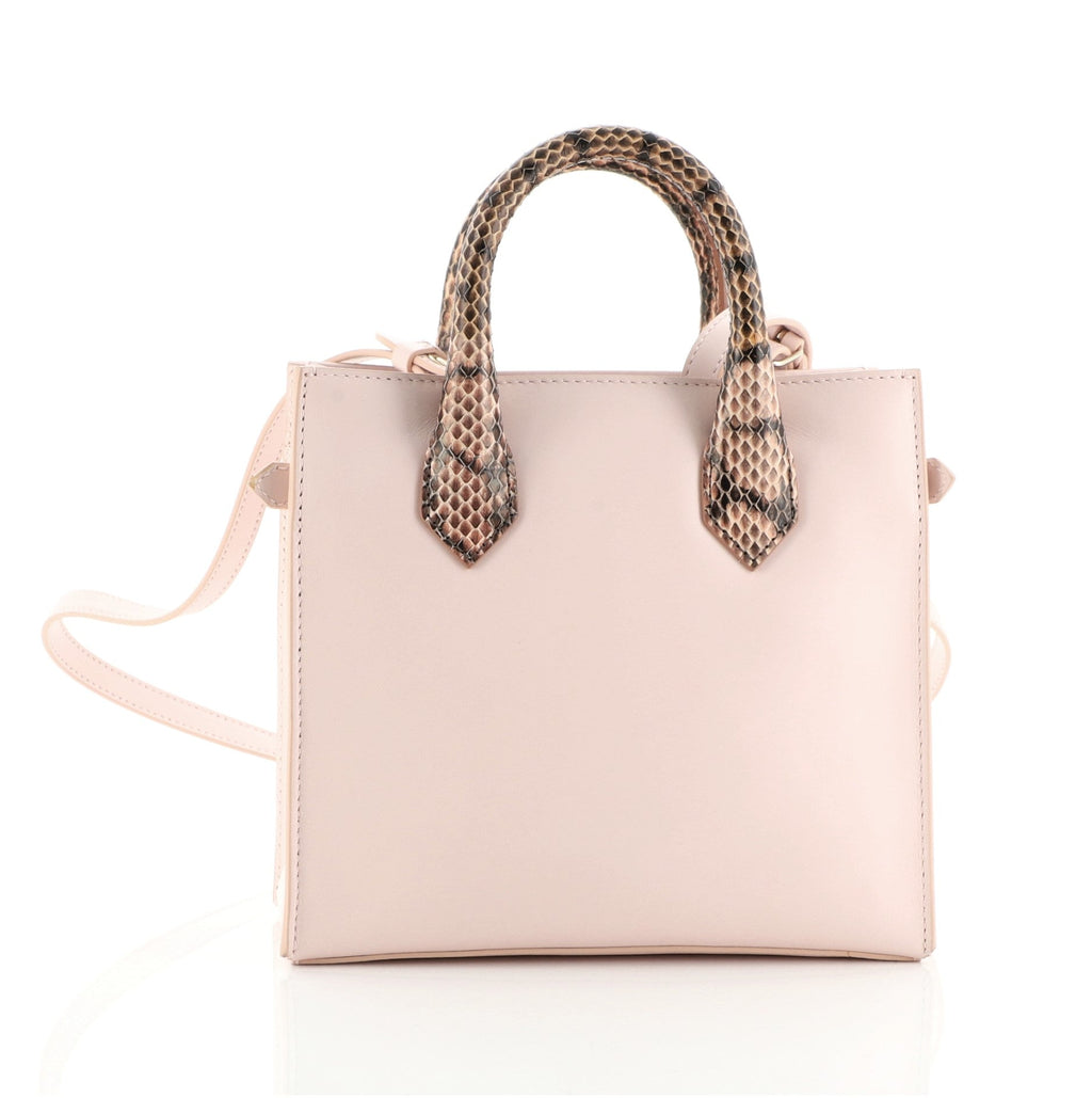Nude All Afternoon Tote Leather with Snakeskin Mini