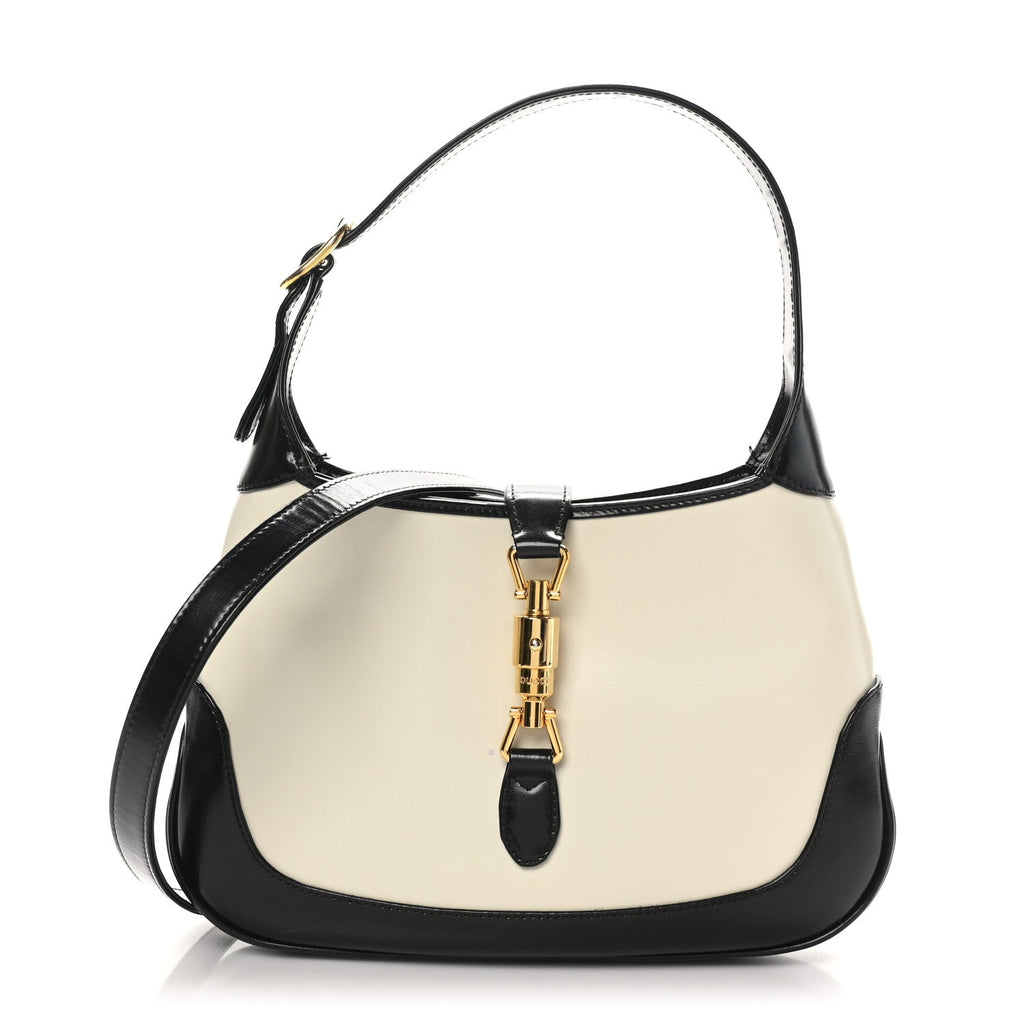 Boarded Dyana Lux Calfskin Bi-Color Small Jackie 1961 Hobo Mystic White Black