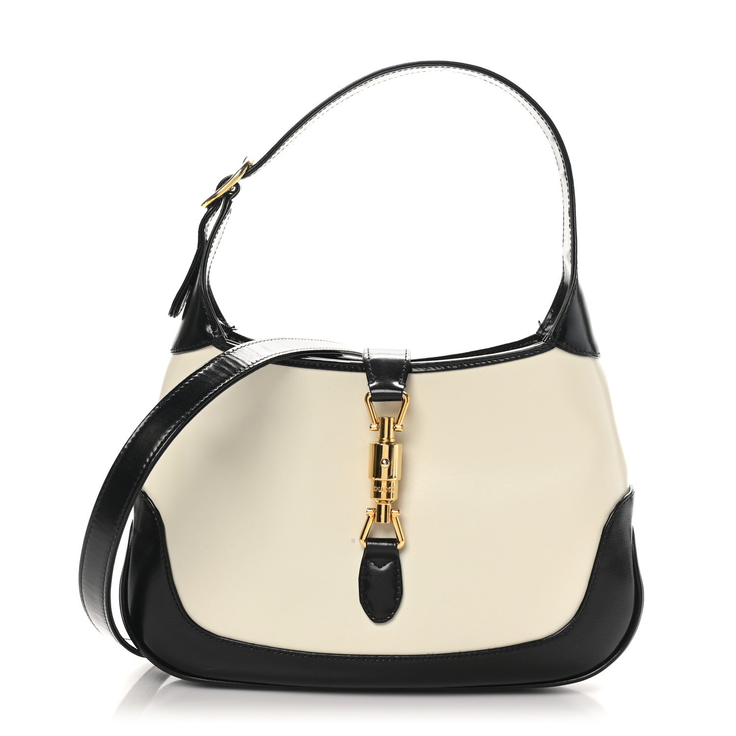 Boarded Dyana Lux Calfskin Bi-Color Small Jackie 1961 Hobo Mystic White Black