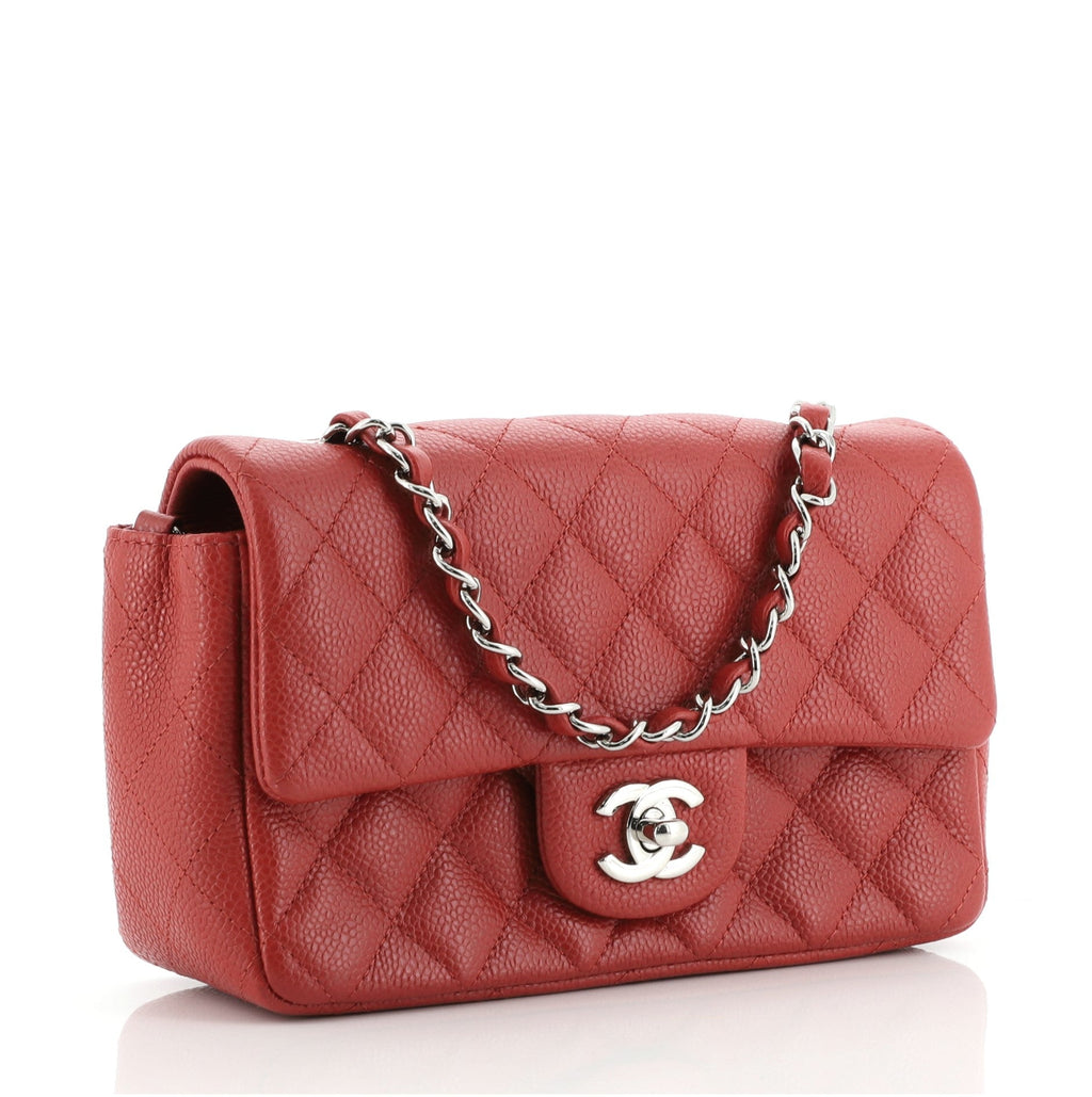 Classic Single Flap Bag Quilted Caviar Mini