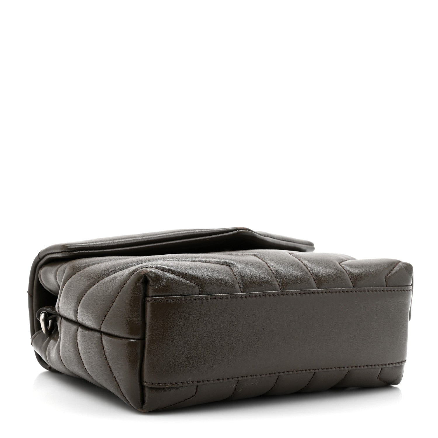Calfskin Y Quilted Monogram Toy Loulou Crossbody Bag Military Olive
