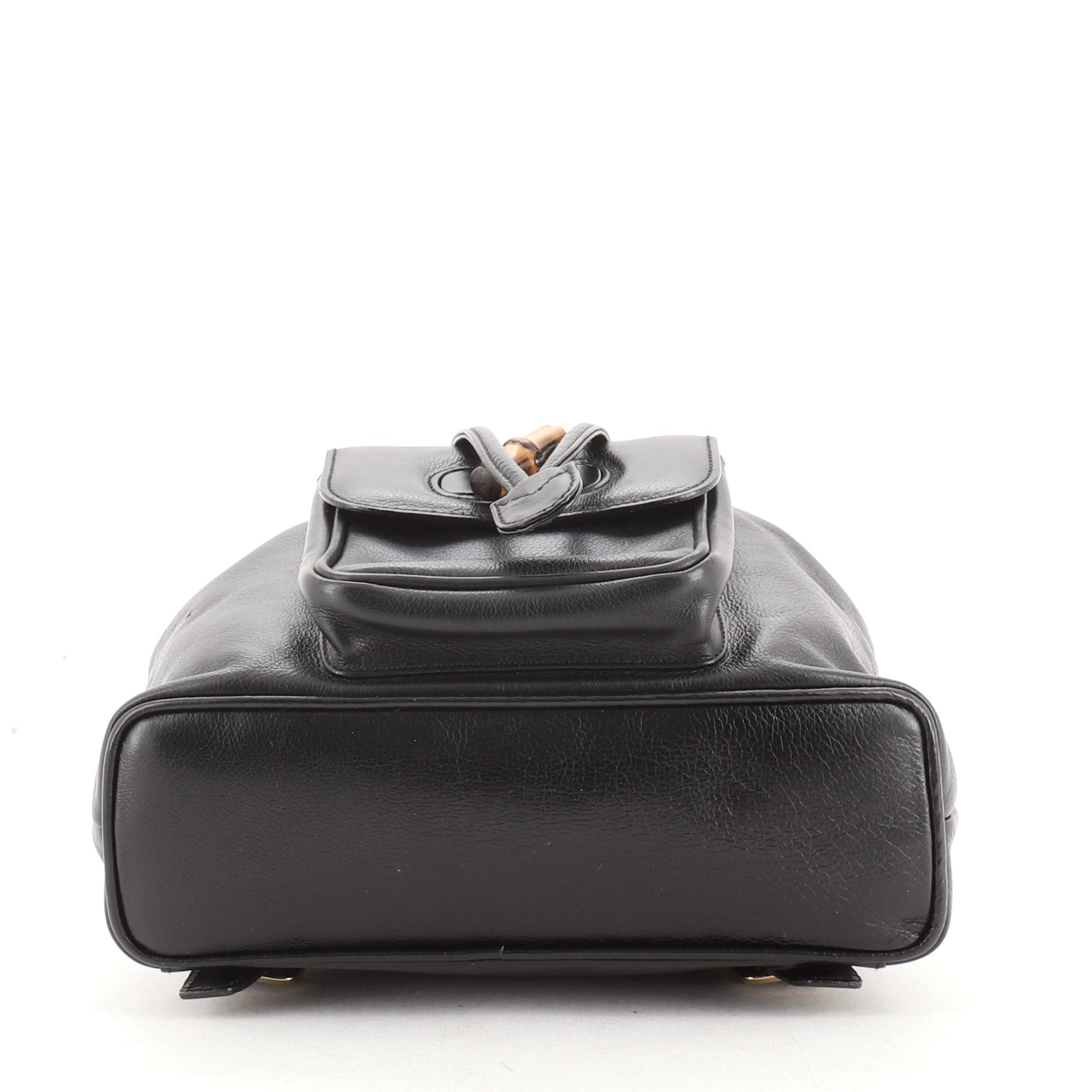Vintage Bamboo Backpack Leather Mini