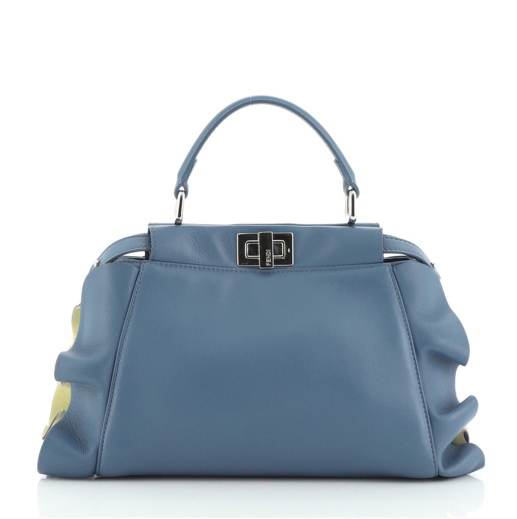Peekaboo Bag Ruffled Leather Mini
