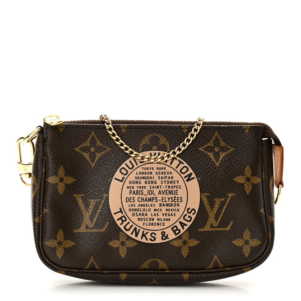 Monogram Complice Trunks and Bags Mini Pochette Accessories Beige
