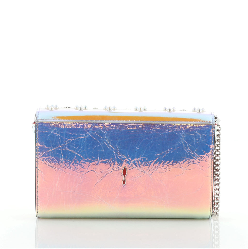 Paloma Clutch Holographic Spiked Leather