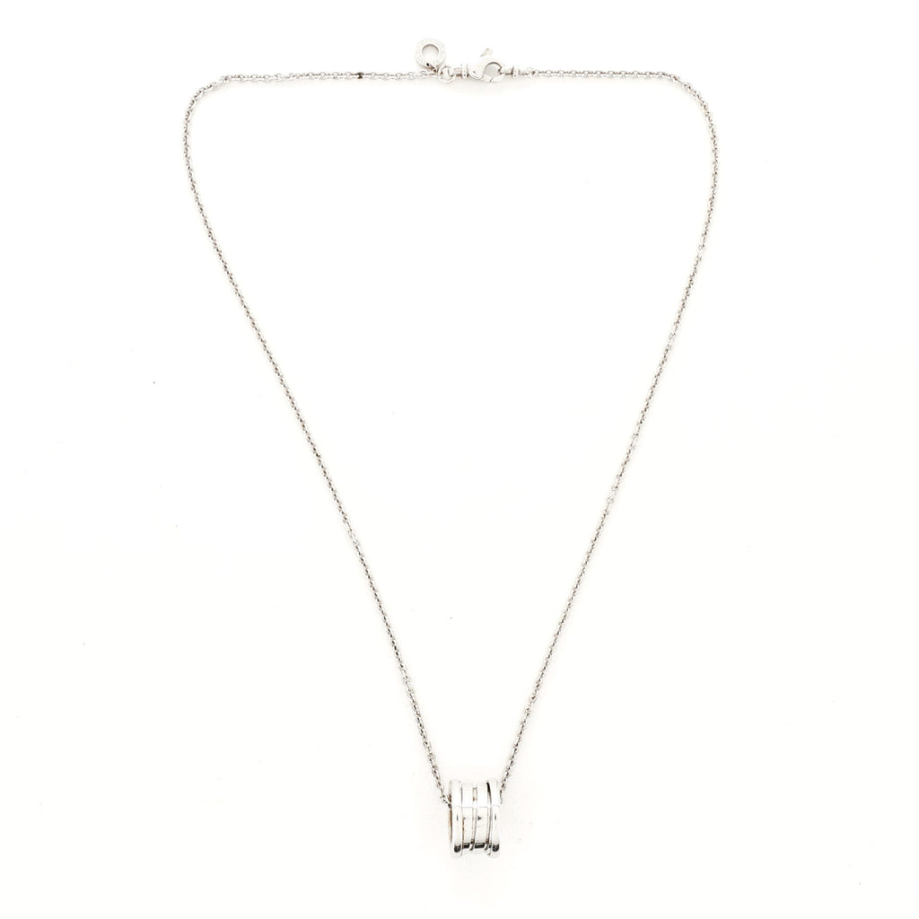 B.Zero1 Pendant Necklace 18K White Gold