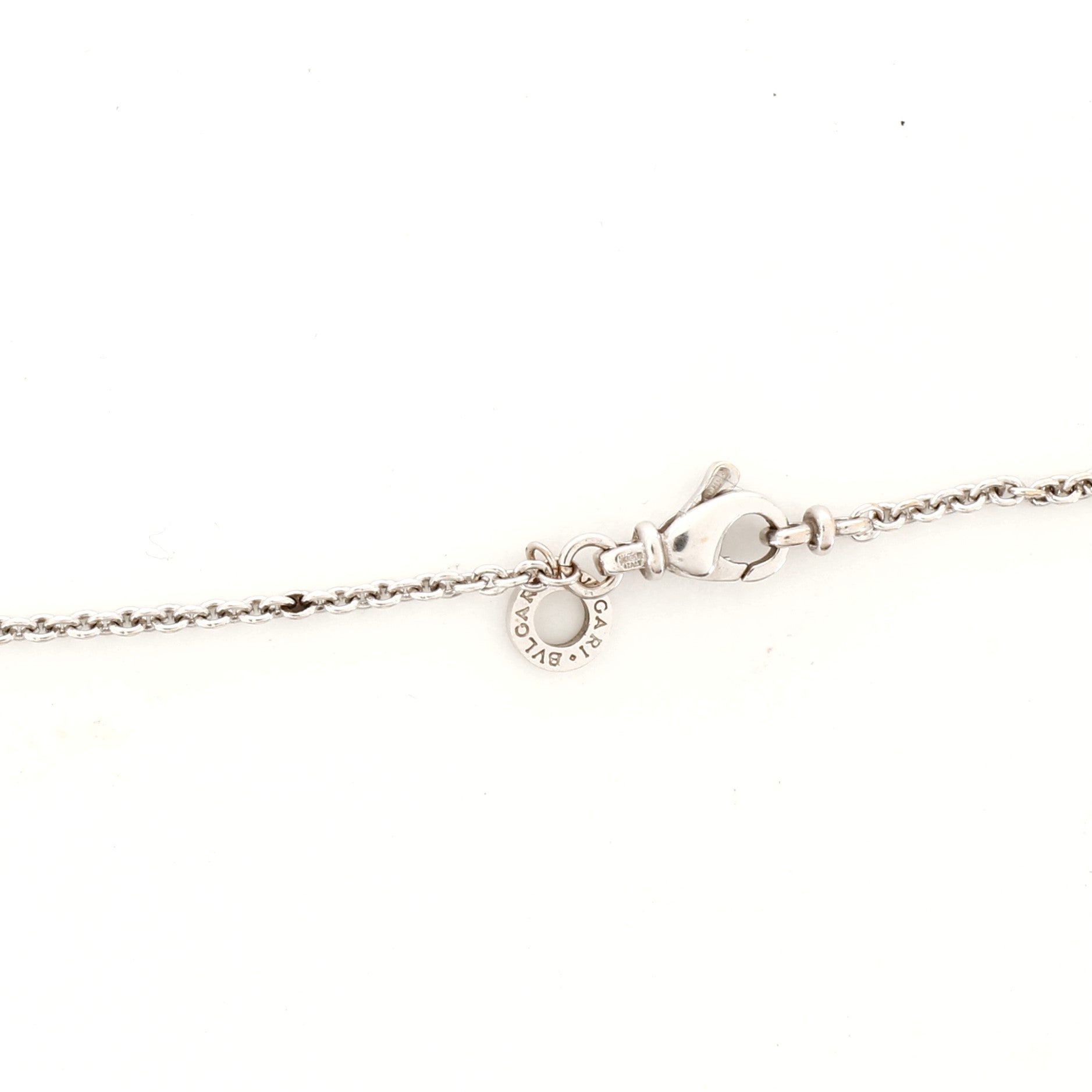 B.Zero1 Pendant Necklace 18K White Gold