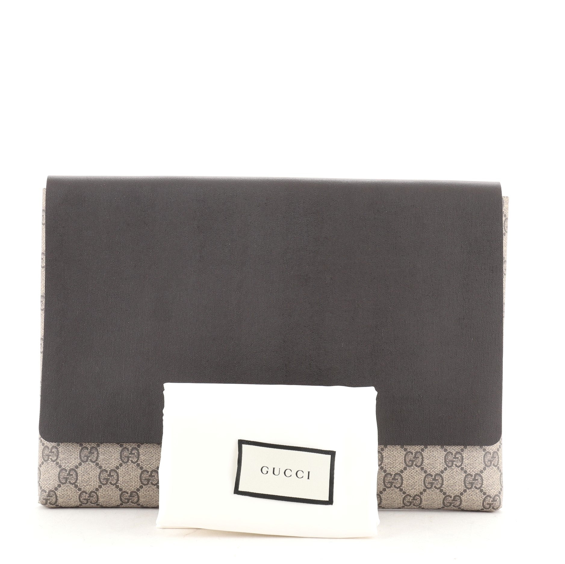 Envelope Clutch GG Coated Canvas and Leather Large