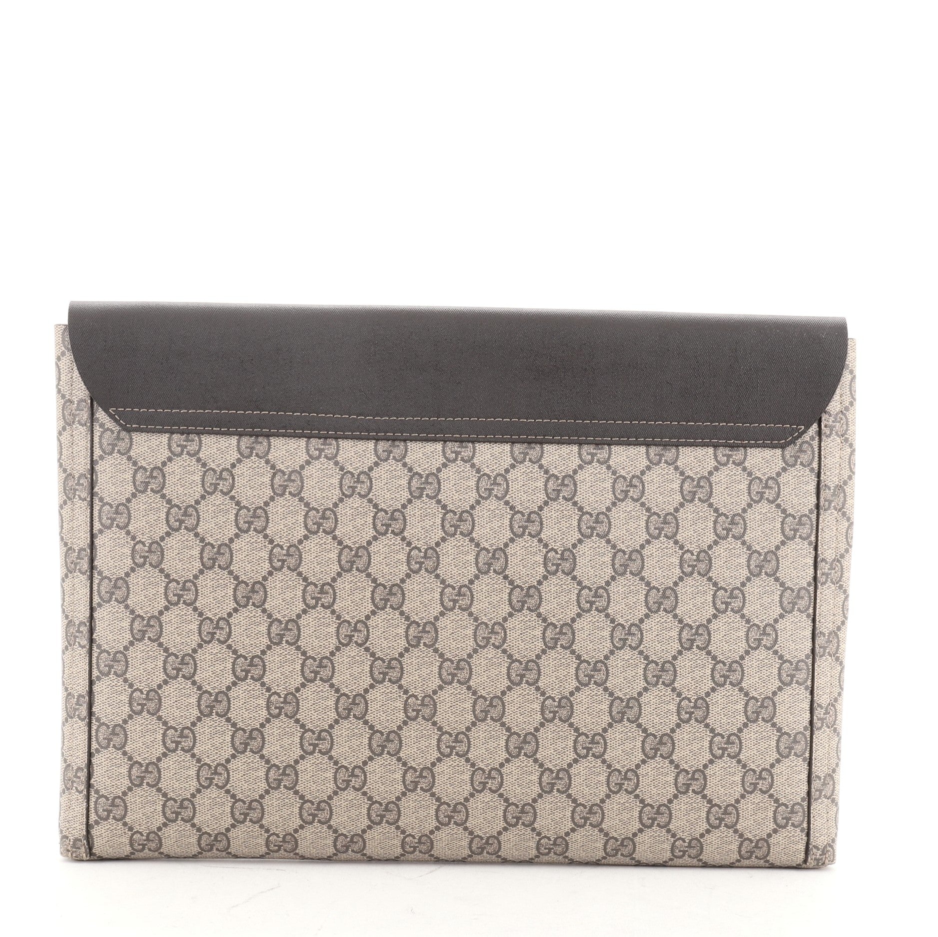 Envelope Clutch GG Coated Canvas and Leather Large