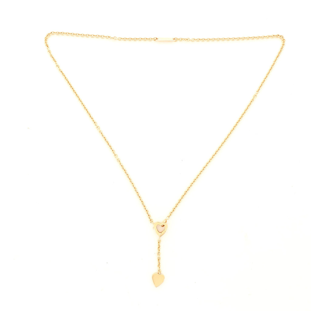 Mon Amour Lariat Necklace 18K Yellow Gold