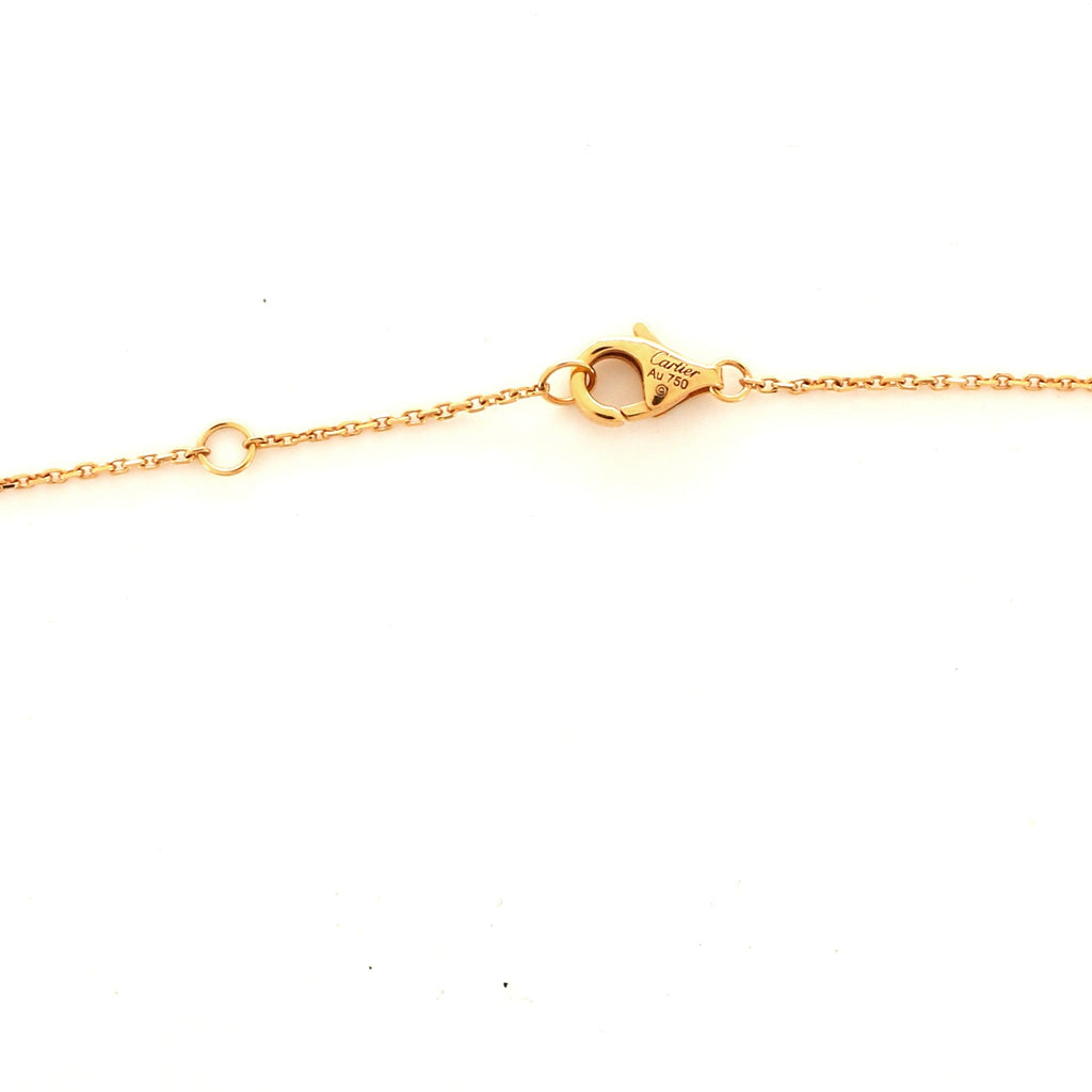 Trinity Pendant Necklace 18K Tricolor Gold with Diamond