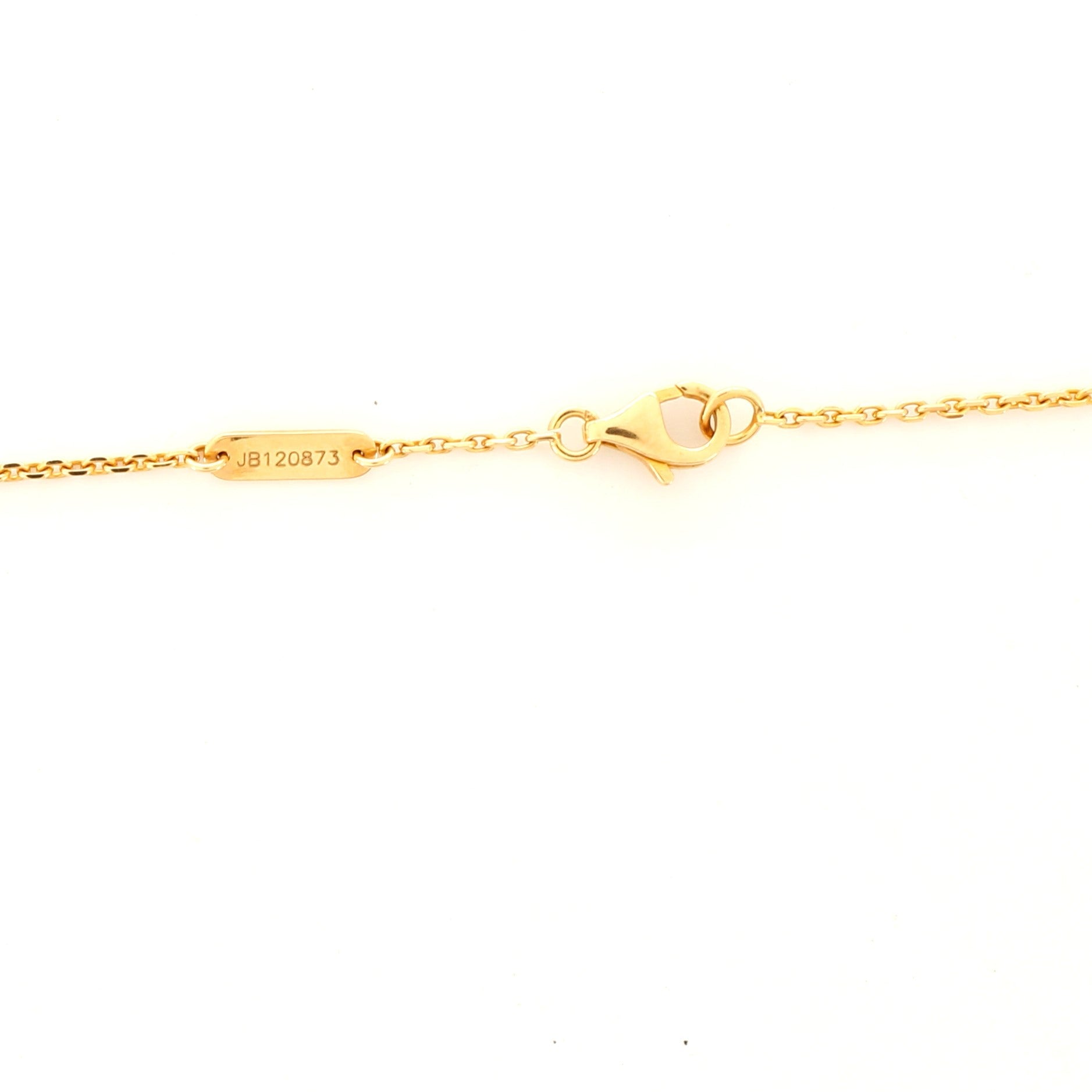 Vintage Alhambra Pendant Necklace 18K Yellow Gold
