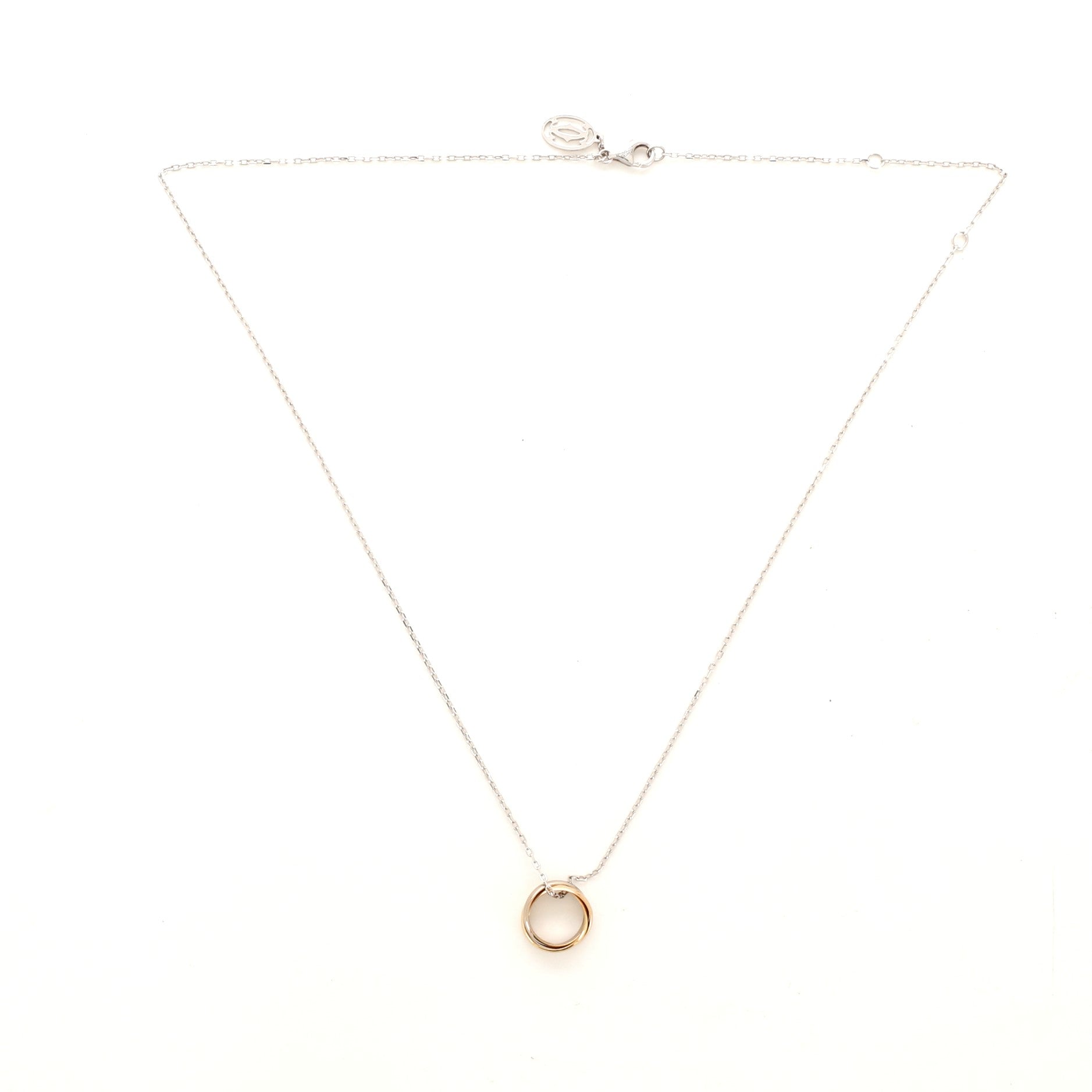 Baby Trinity Pendant Necklace 18K Tricolor Gold