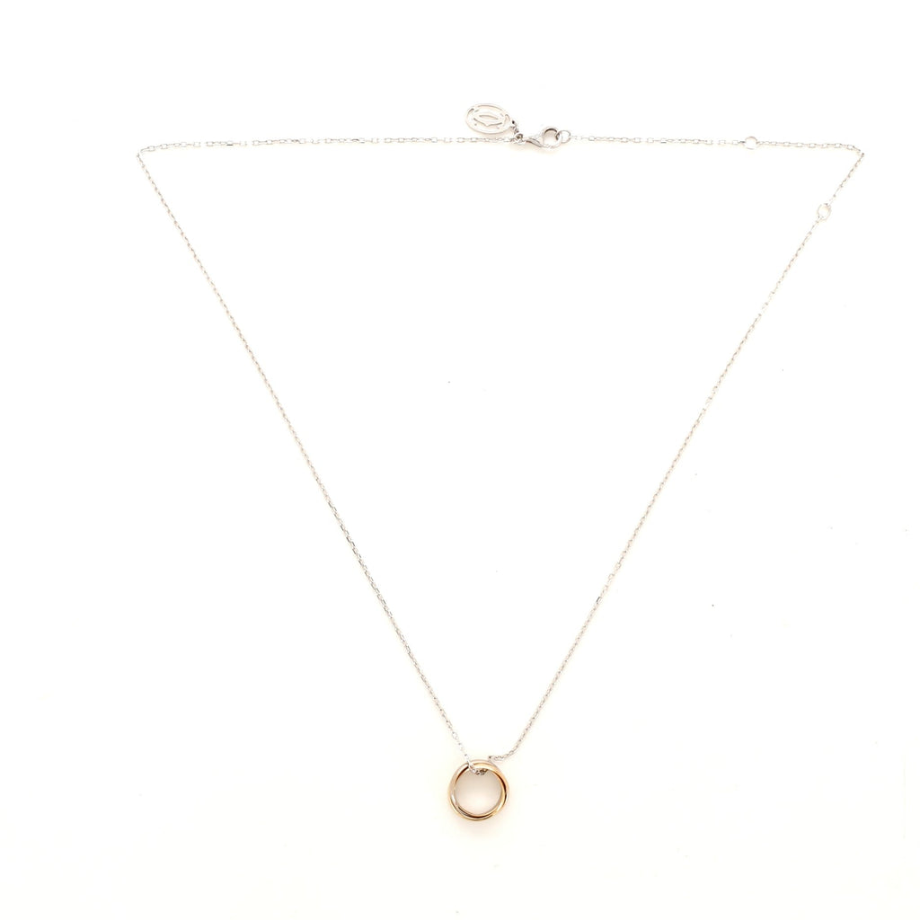 Baby Trinity Pendant Necklace 18K Tricolor Gold