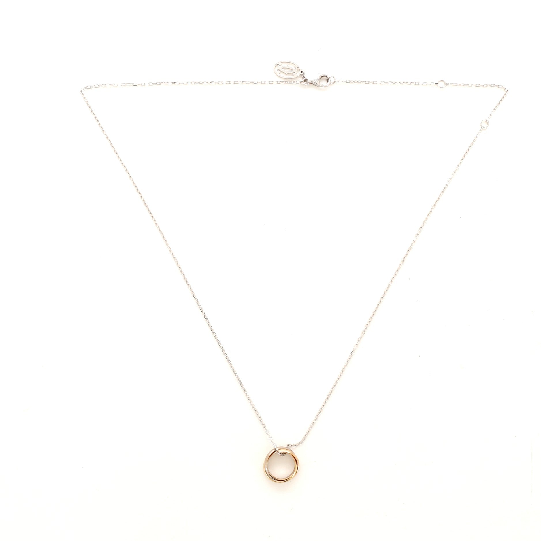 Baby Trinity Pendant Necklace 18K Tricolor Gold