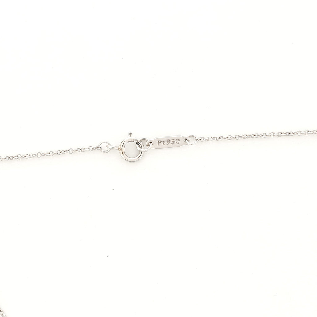 Heart Pendant Necklace Platinum with Diamonds