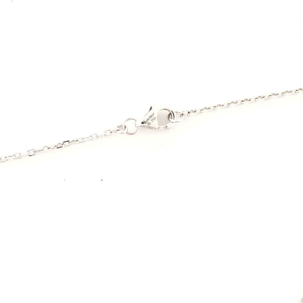 C Heart de Cartier Pendant Necklace 18K White Gold with Diamonds
