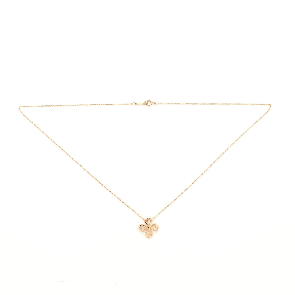Paloma Picasso Loving Heart Pendant Necklace 18K Yellow Gold with Diamond