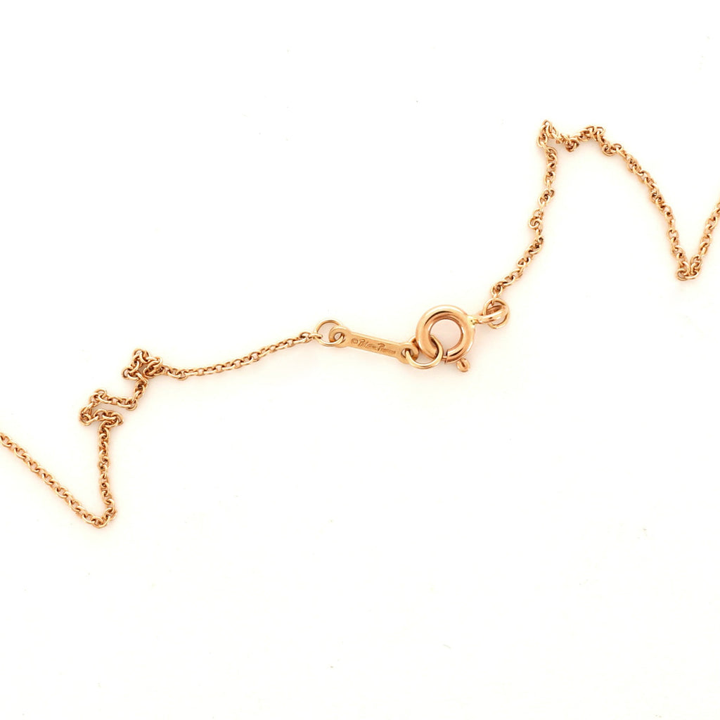 Paloma Picasso Loving Heart Pendant Necklace 18K Yellow Gold with Diamond