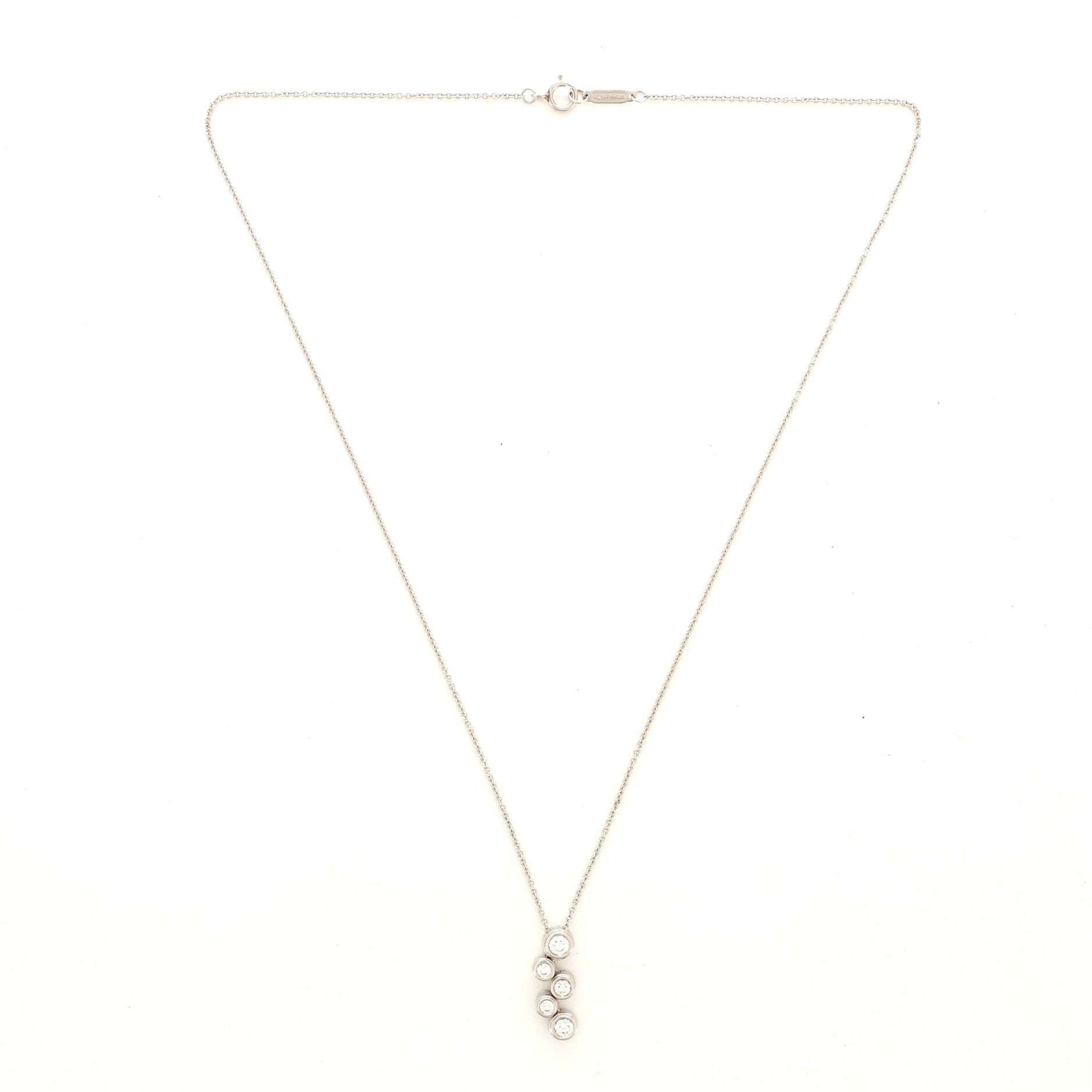 Bubbles Pendant Necklace Platinum and Diamonds