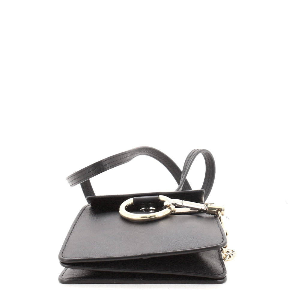 Faye Bracelet Crossbody Bag Leather and Suede Mini