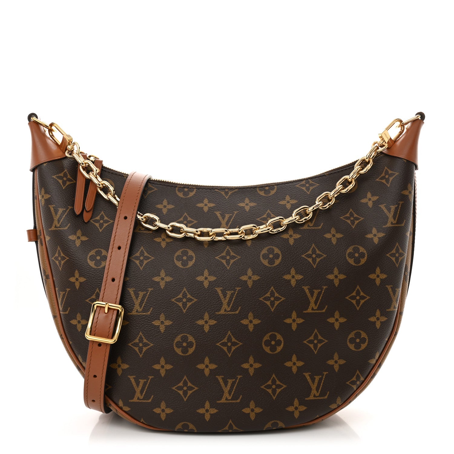 Reverse Monogram Loop Hobo
