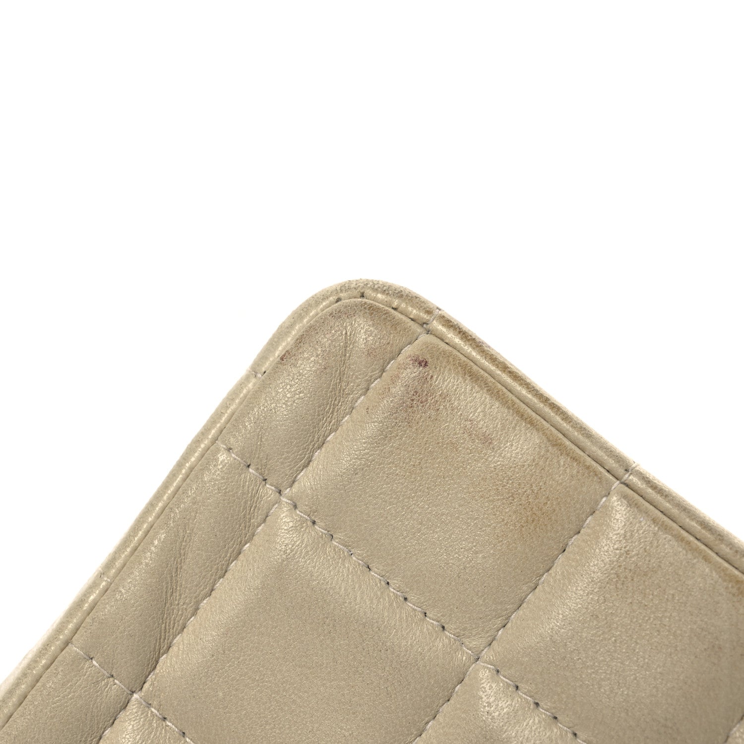 Lambskin East West Chocolate Bar Flap Ivory