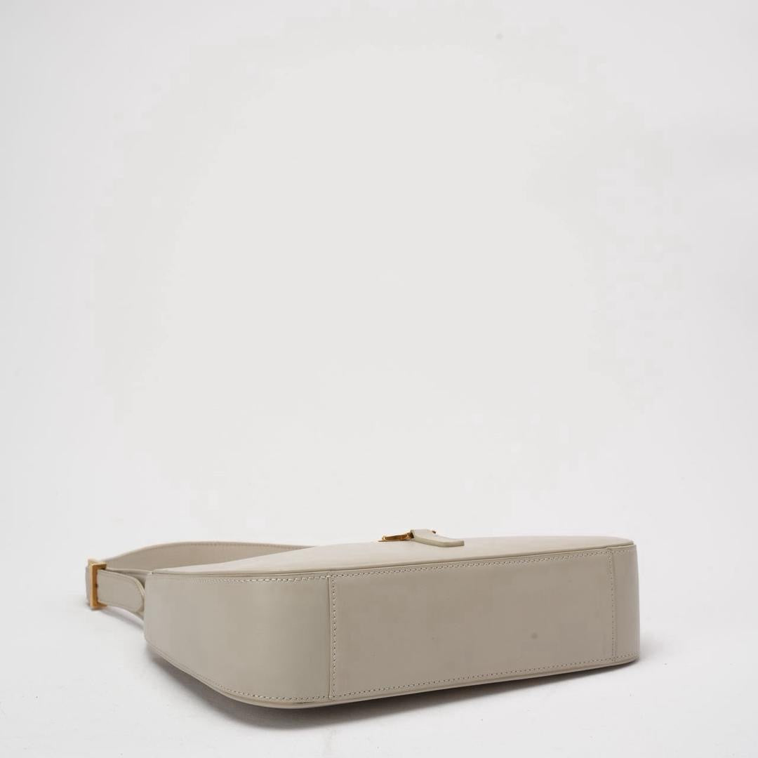 Saint Laurent Paris Le 5 to 7 White Smooth Leather Bag