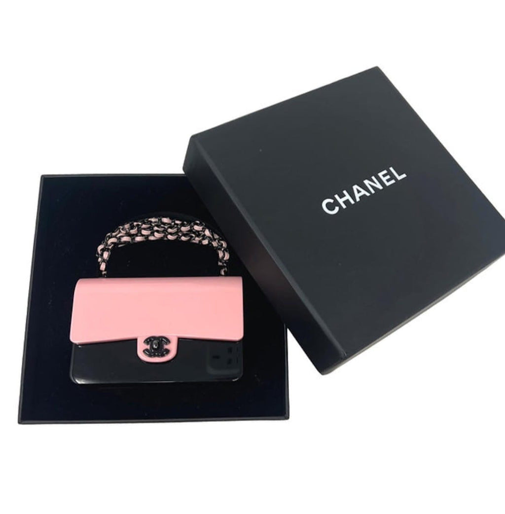 Chanel 21 black and Pink acrylic box minaudière