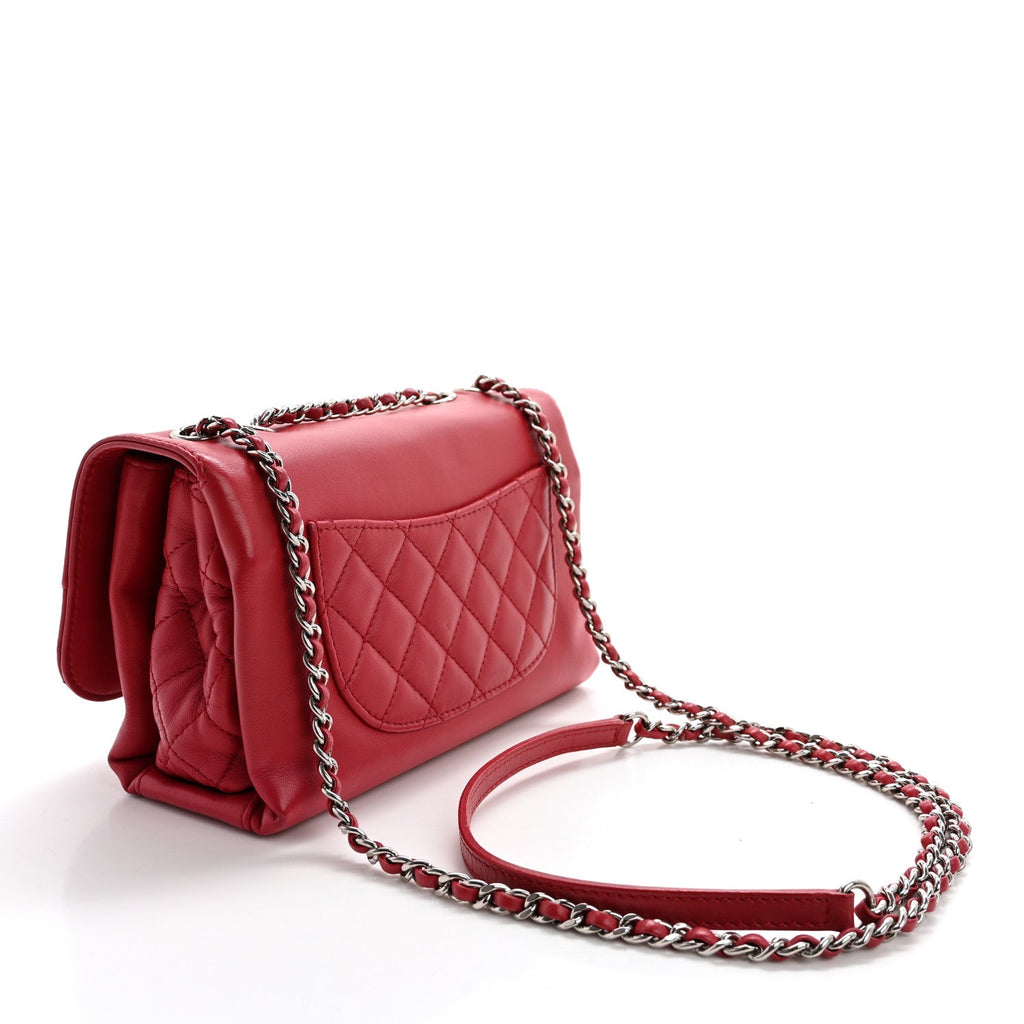 Calfskin Mini Tramezzo Flap Red