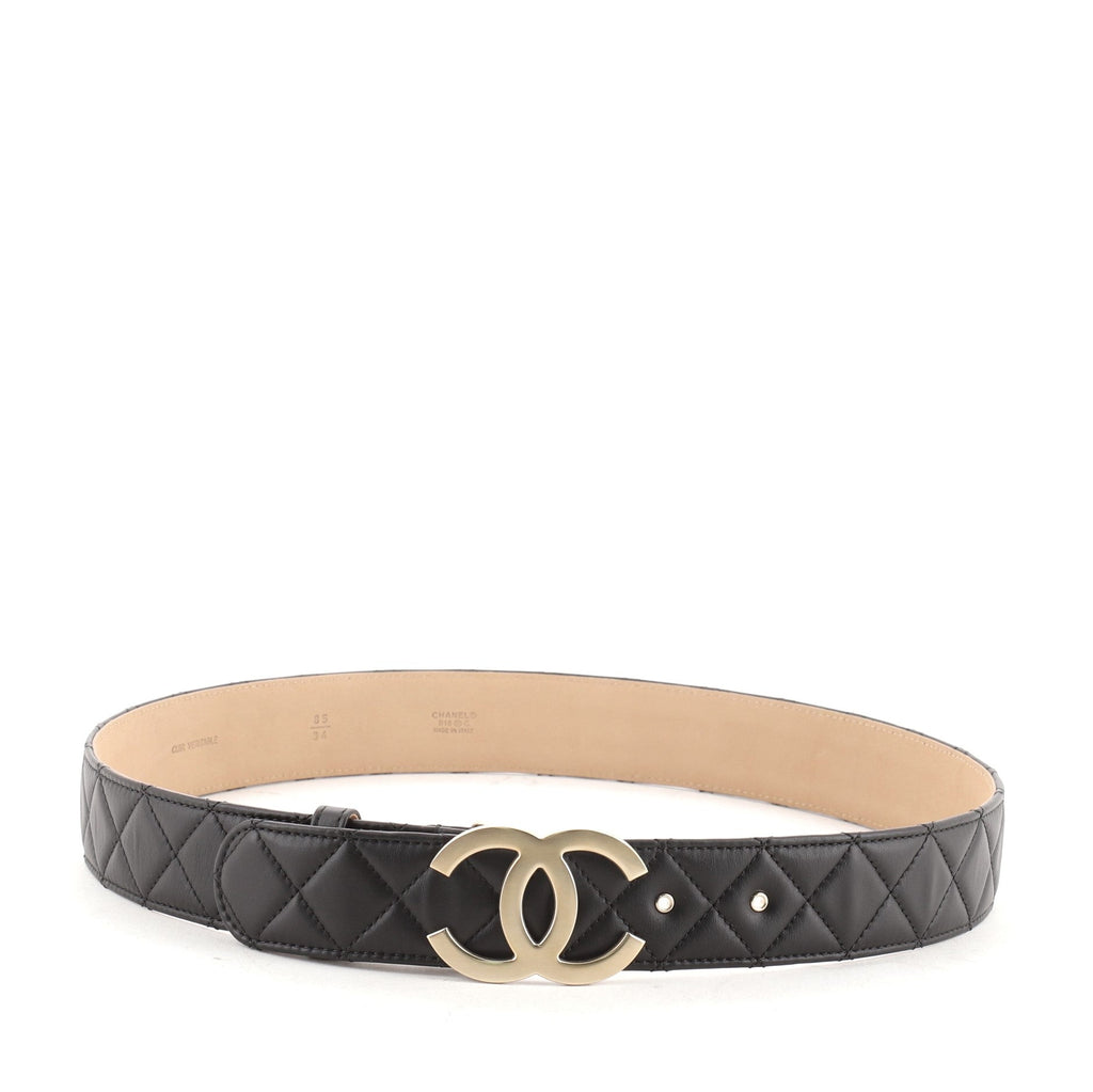 CC Belt Quilted Lambskin Medium 85