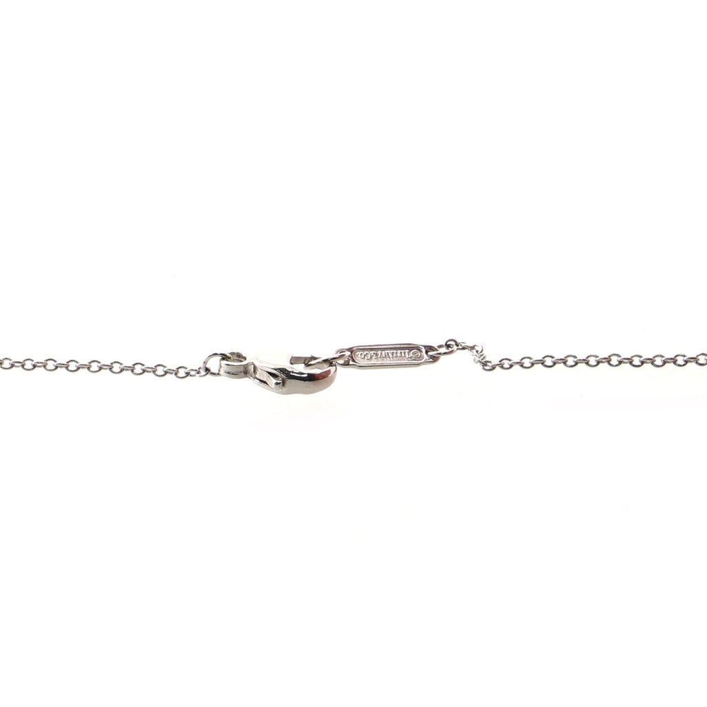 Jazz Graduated Double Drop Pendant Necklace Platinum and Diamonds