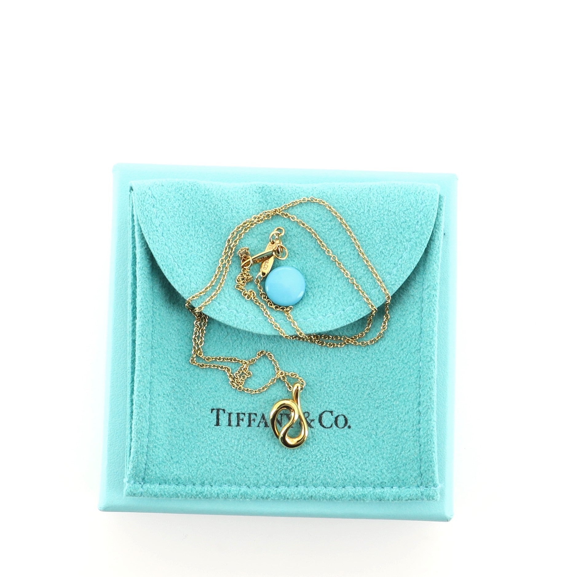 Snake Pendant Necklace 18K Yellow Gold
